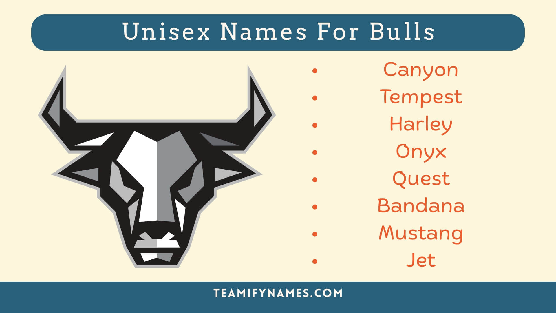 Unisex Names For Bulls