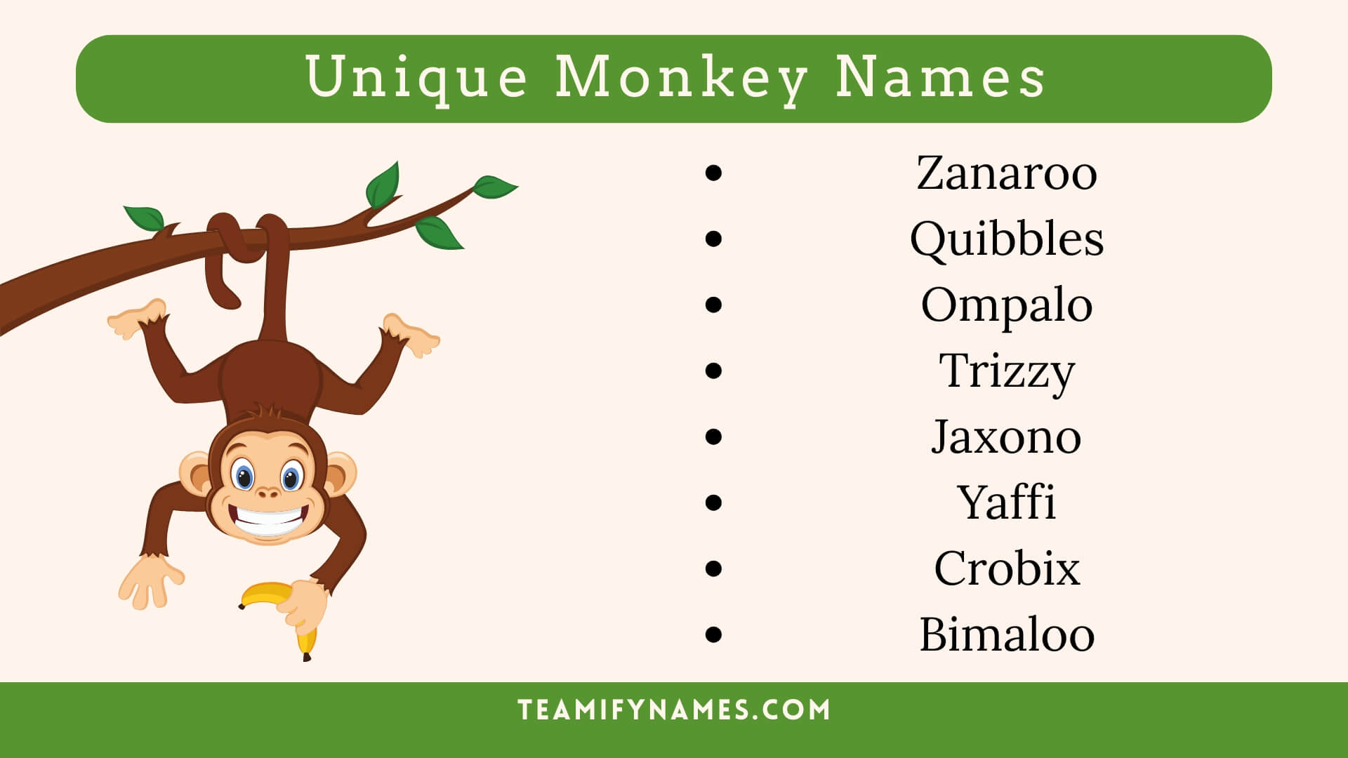 Unique Monkey Names