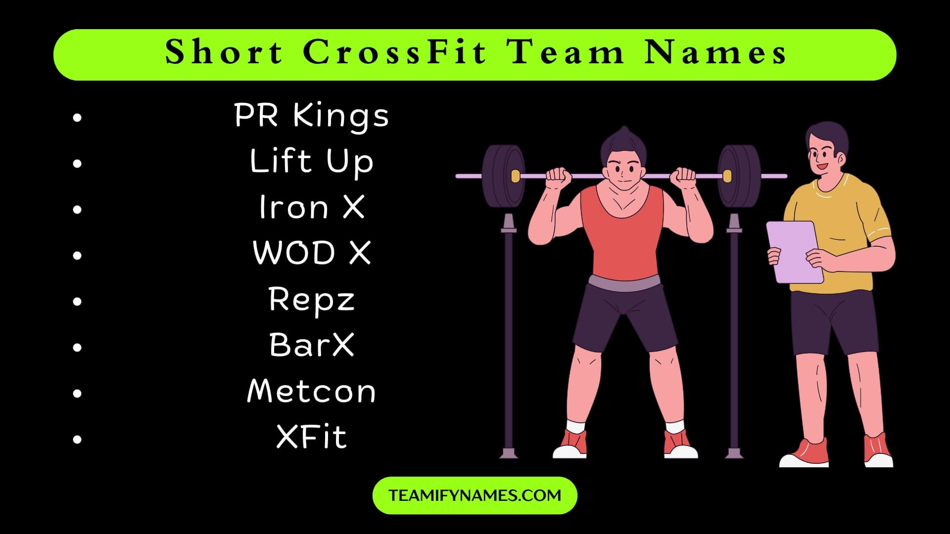 Short CrossFit Team Names