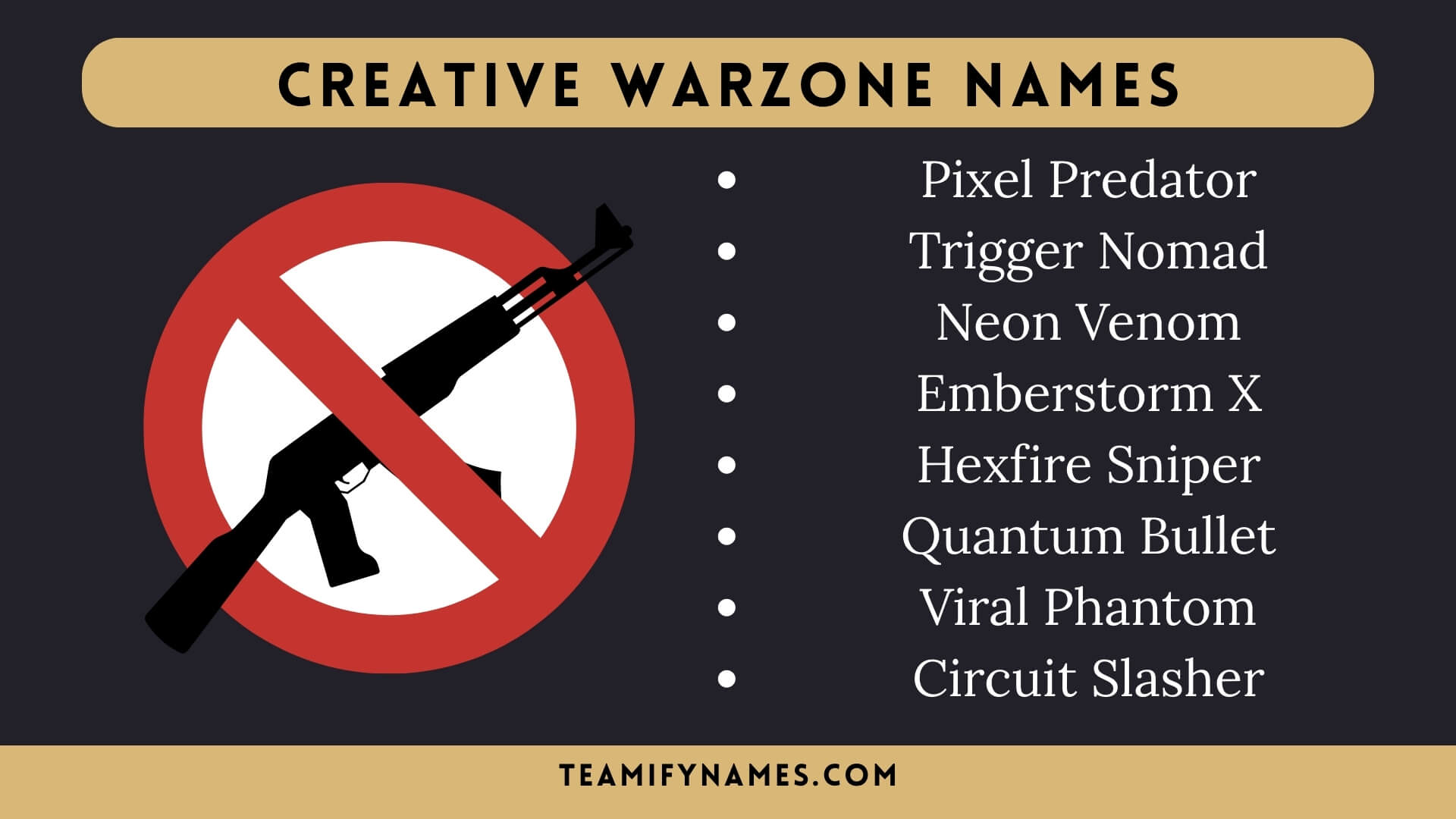 Creative Warzone Names