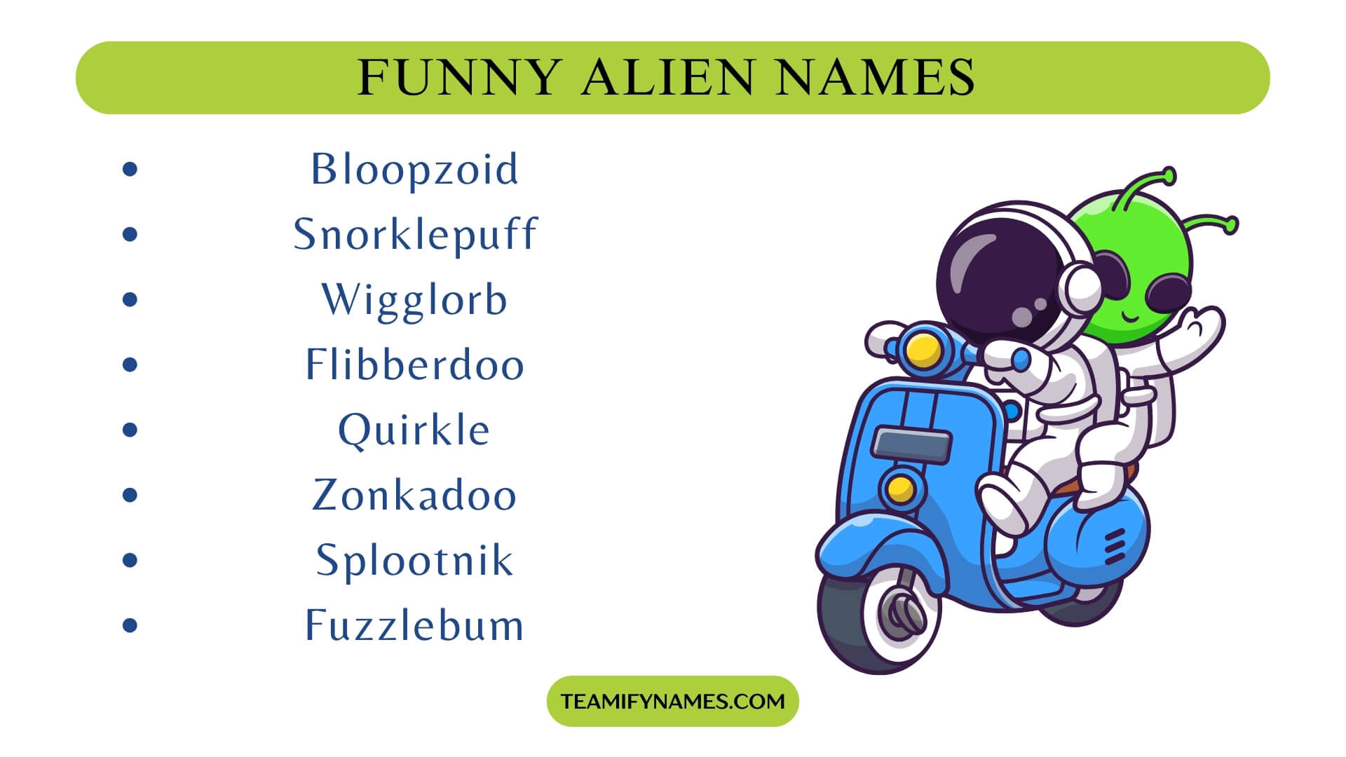 Funny Alien Names 