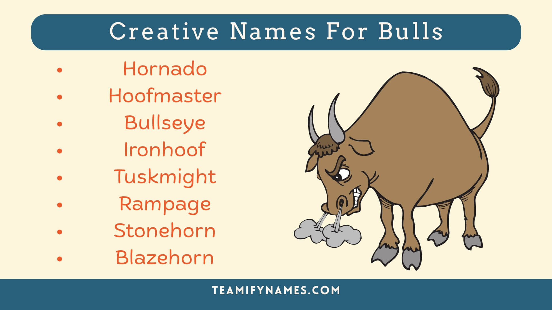 Creative Names For Bulls