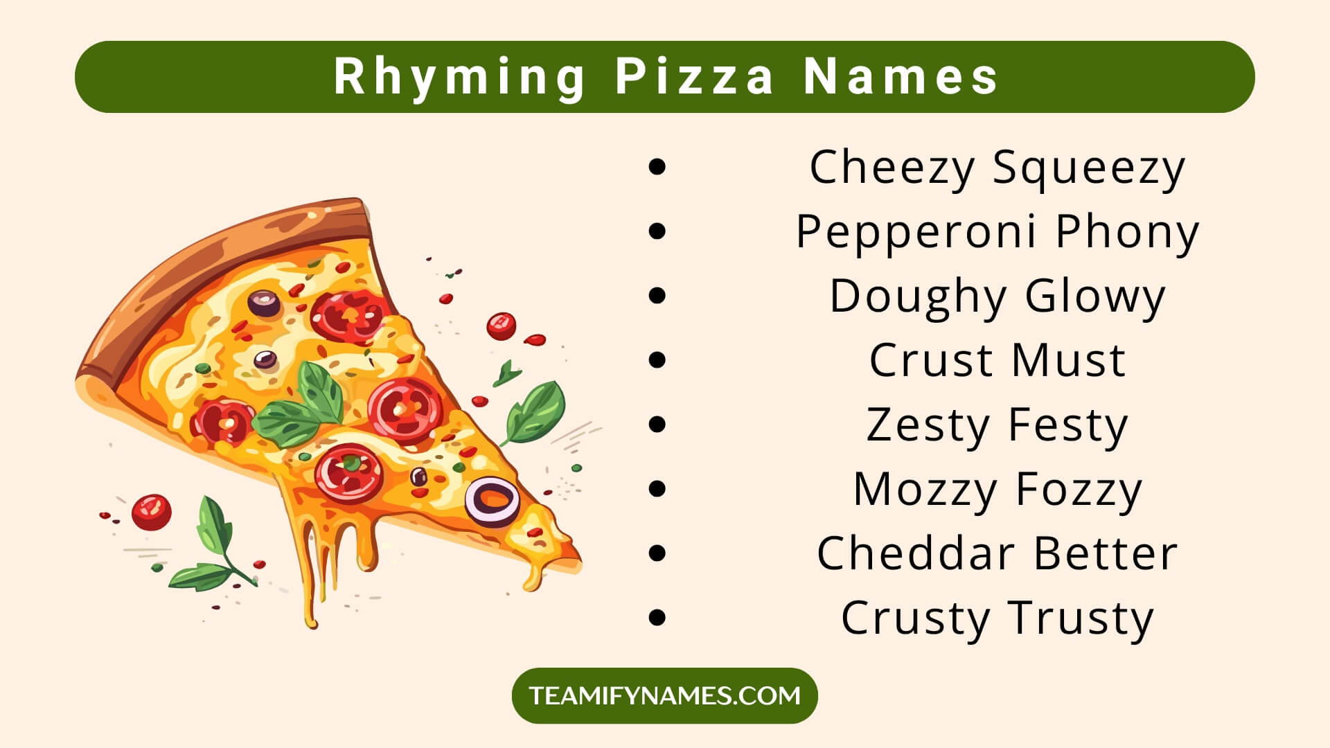Rhyming Pizza Names