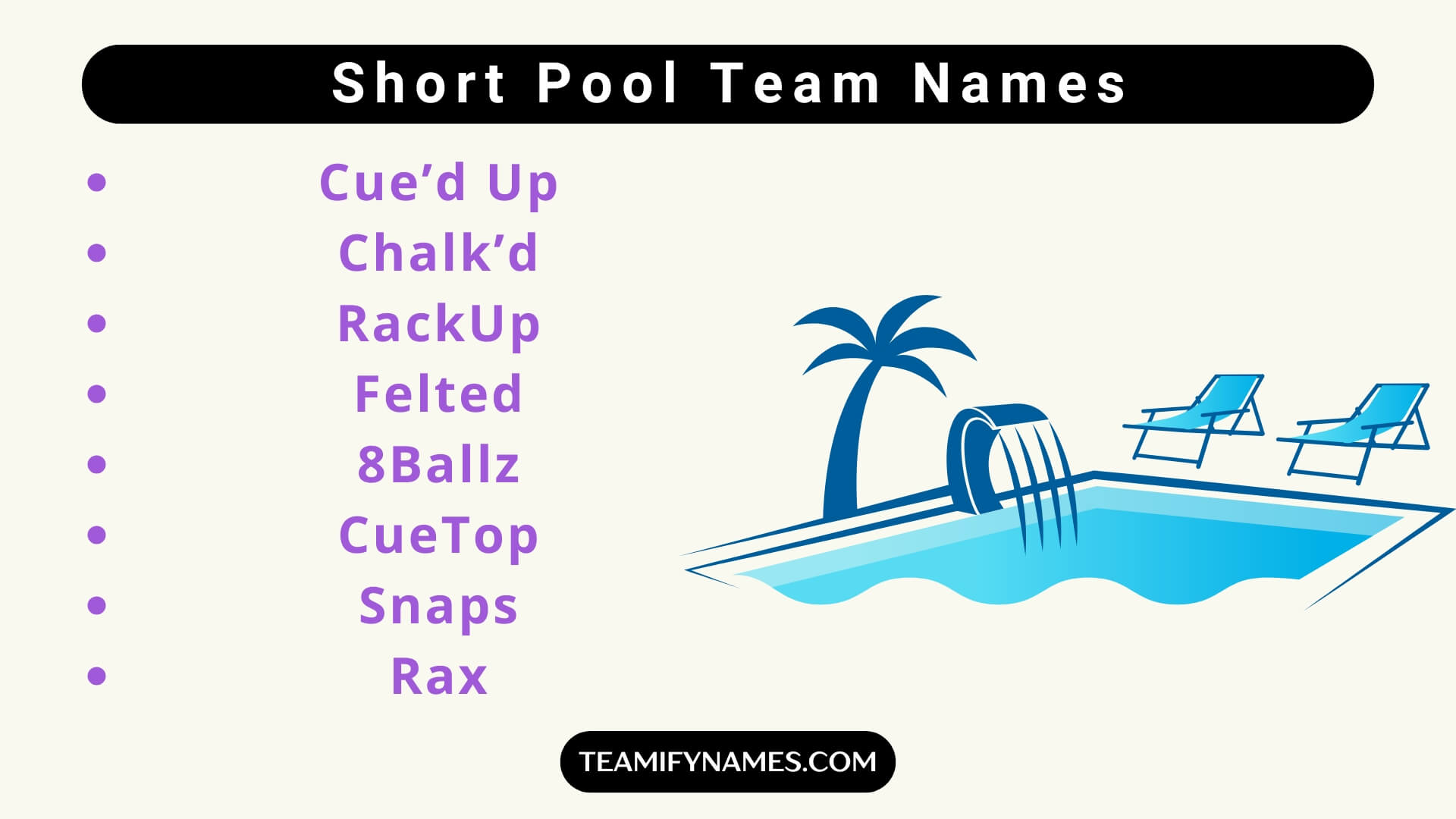 Short Pool Team Names