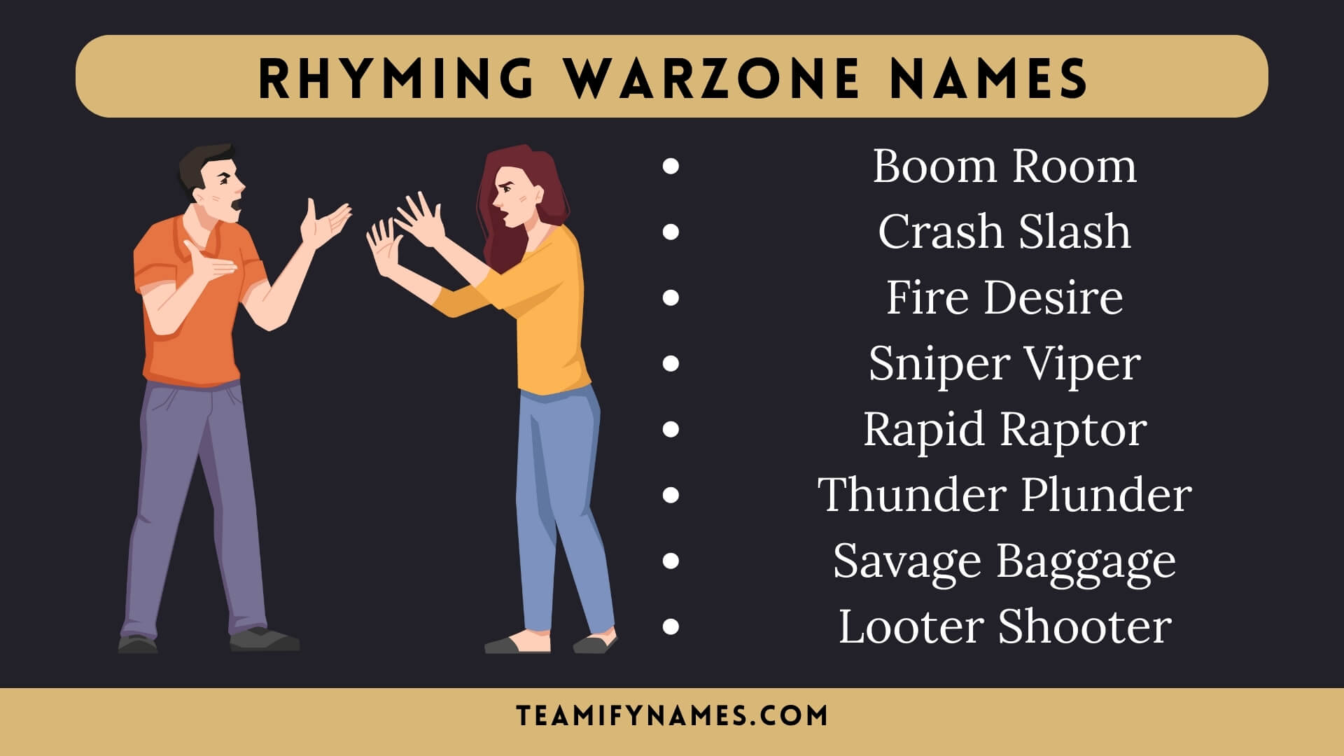 Rhyming Warzone Names