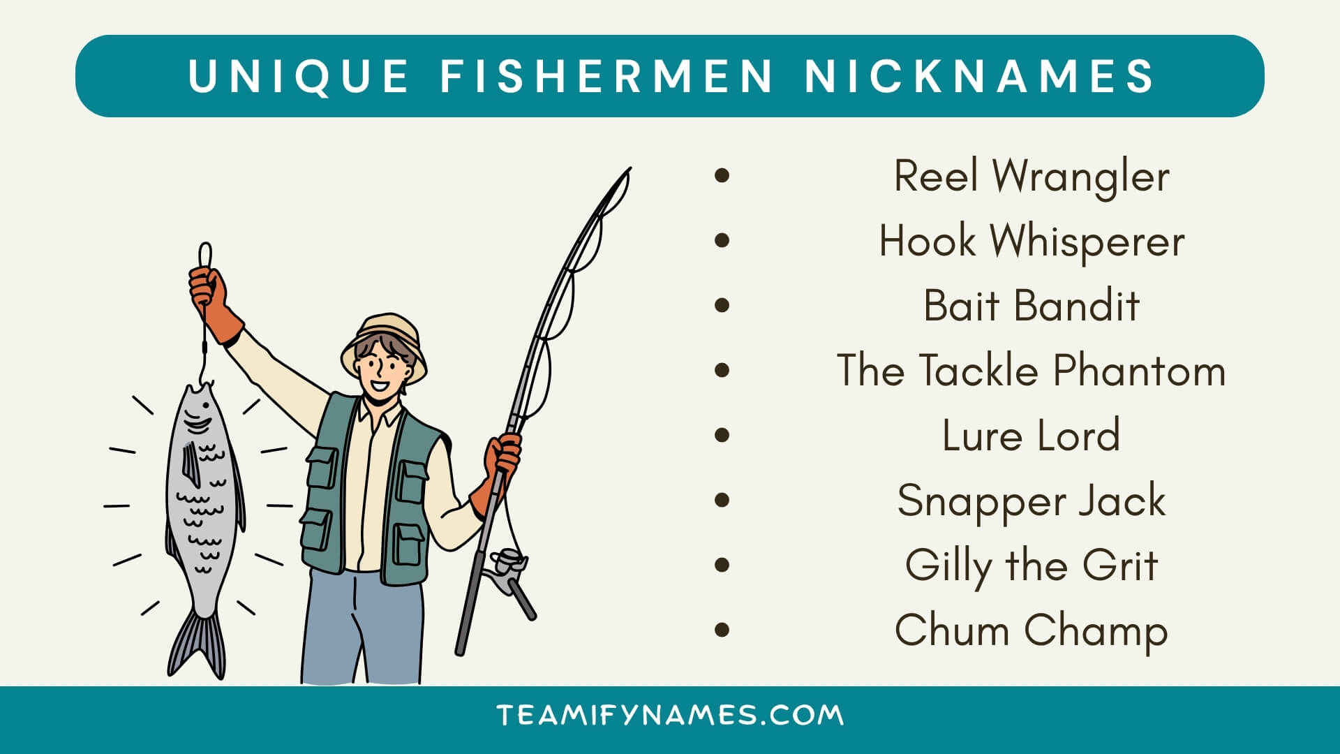 Unique Fishermen Nicknames