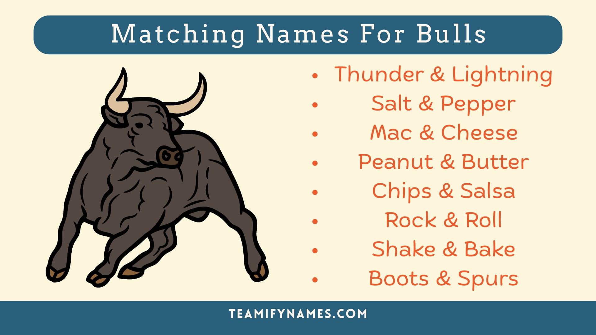 Matching Names For Bulls