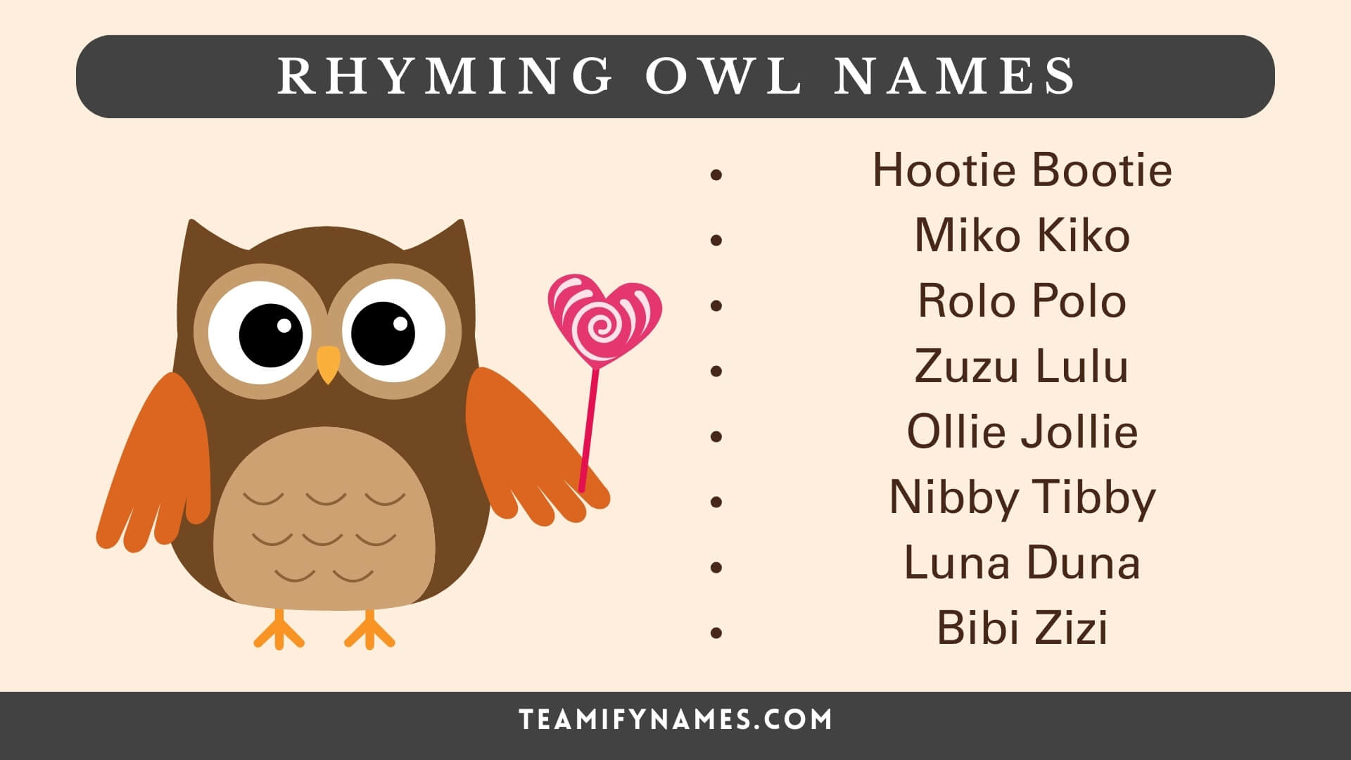 Rhyming Owl Names