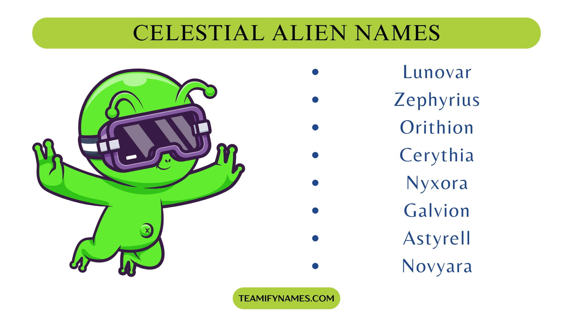 Celestial Alien Names