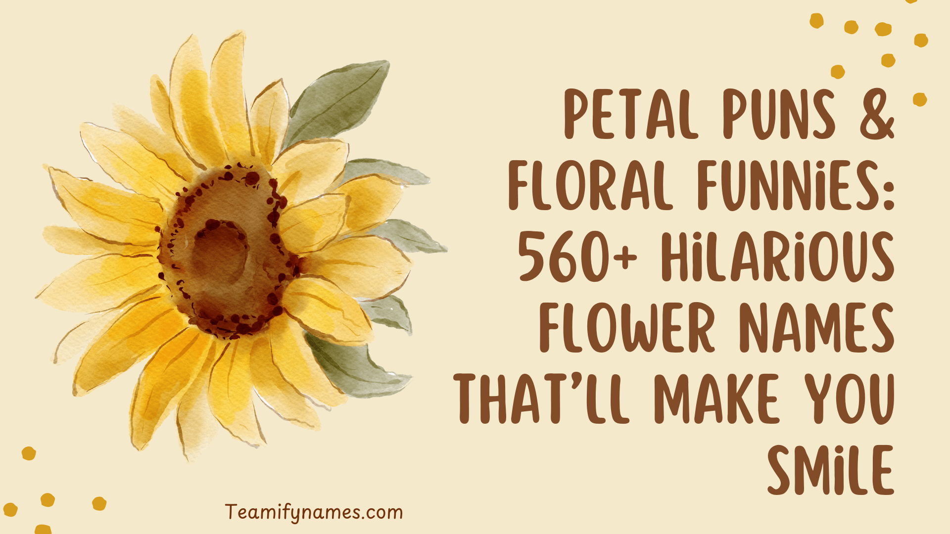 Petal Puns & Floral Funnies: 560+ Hilarious Flower Names That’ll Make You Smile