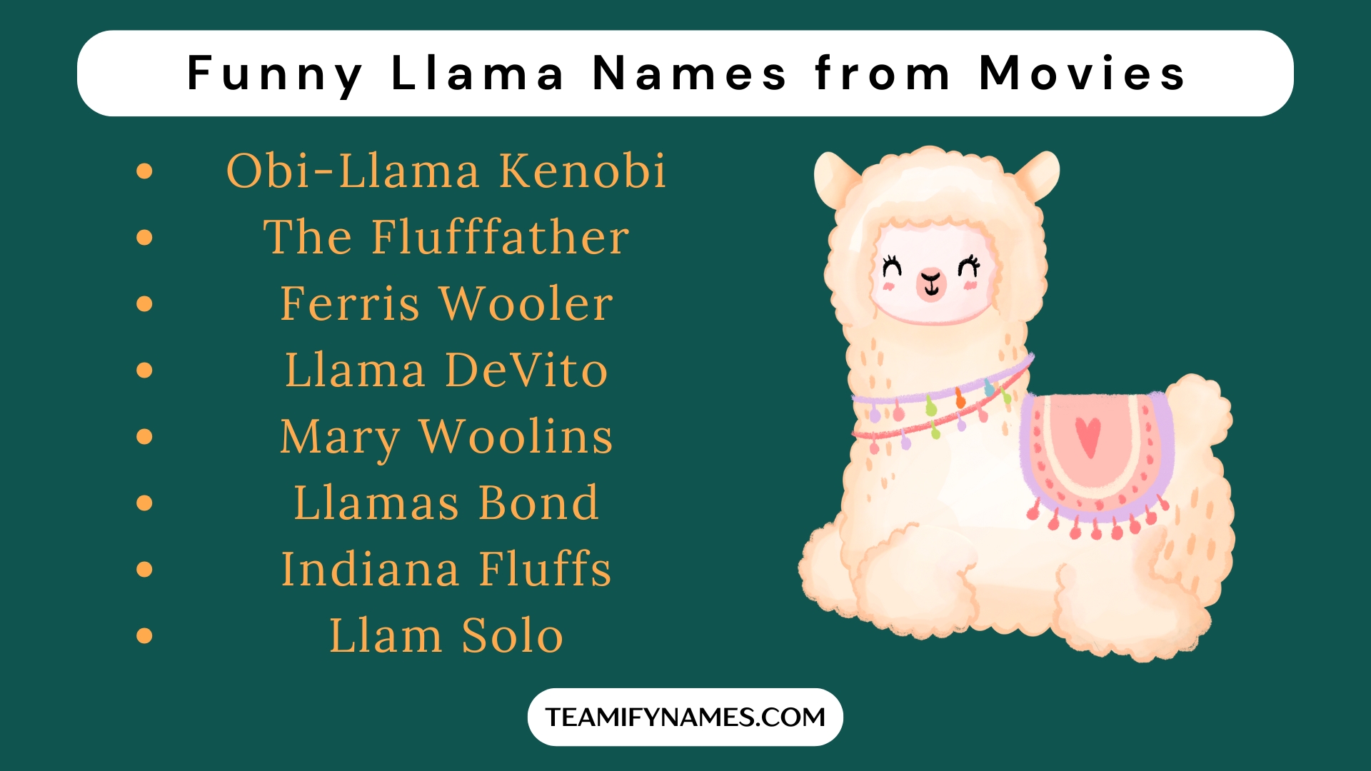 Funny Llama Names from Movies