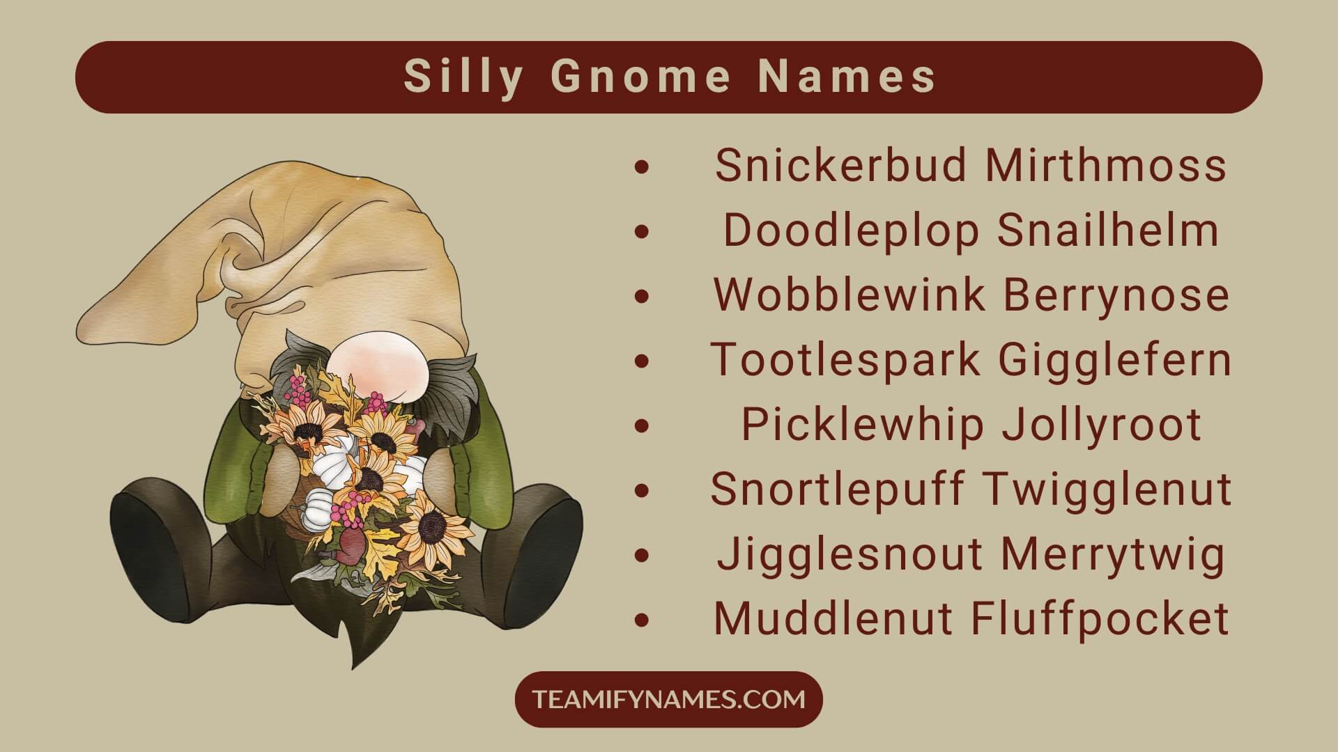Silly Gnome Names