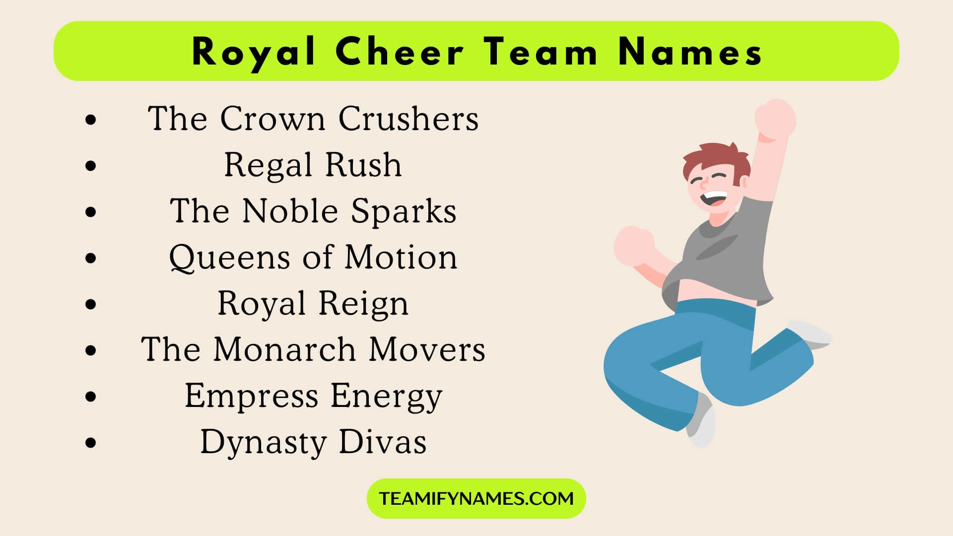 Royal Cheer Team Names