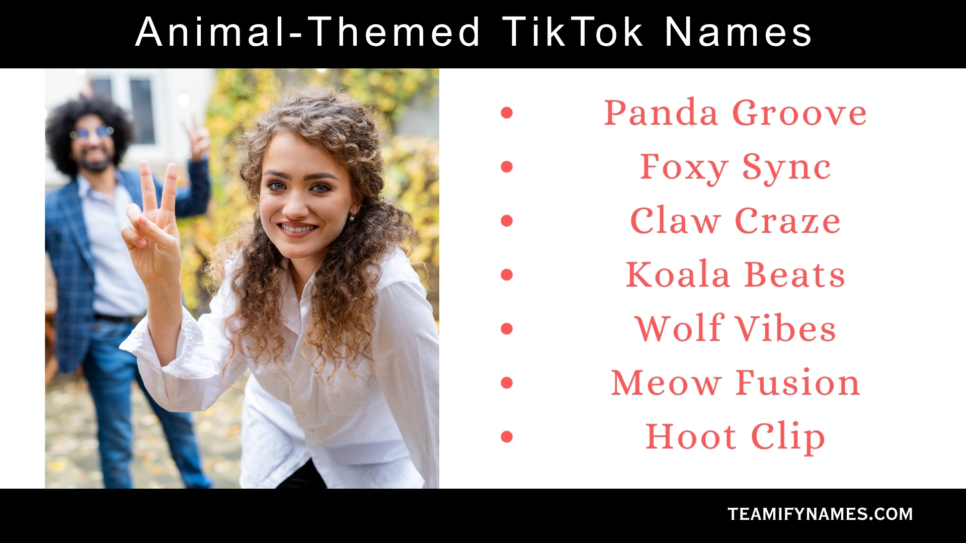 Animal-Themed TikTok Names