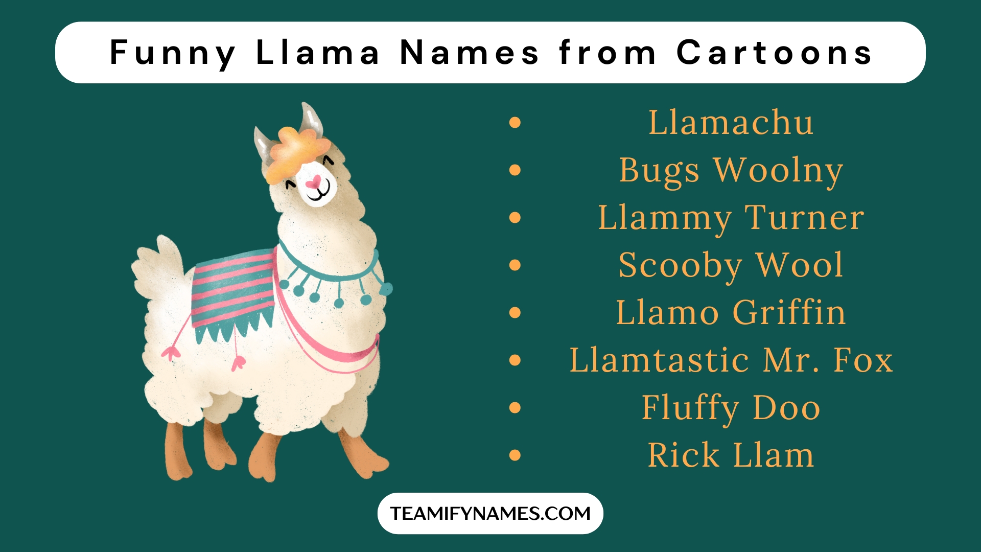 Funny Llama Names from Cartoons