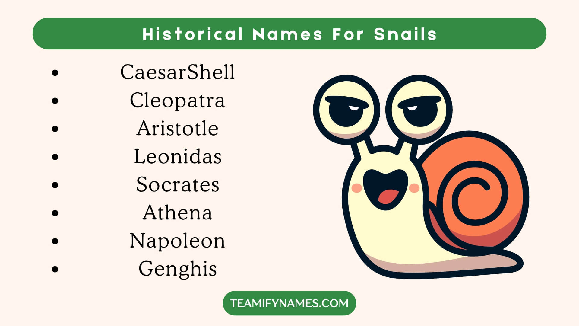 Historical Names For Snails