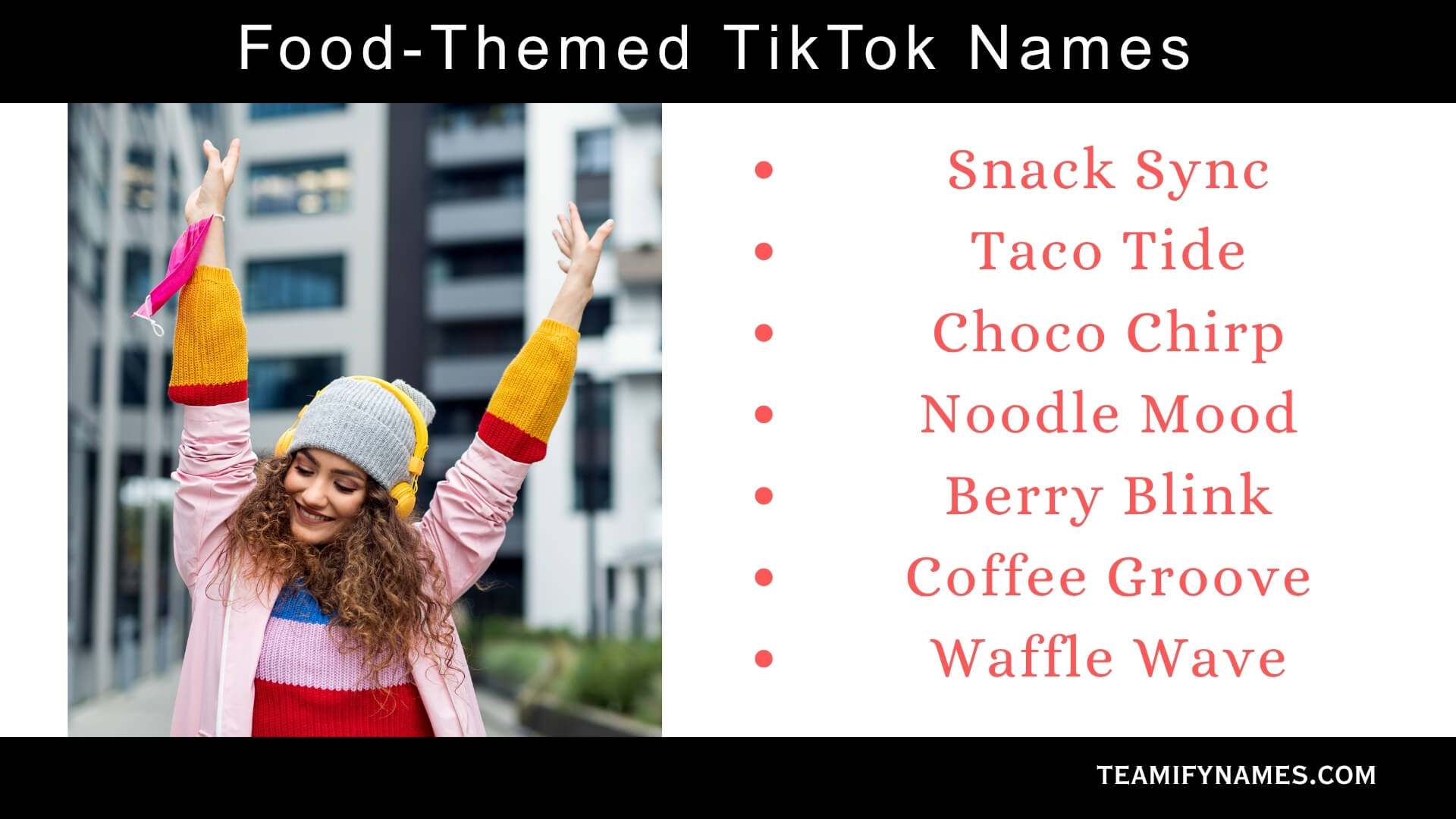 Food-Themed TikTok Names