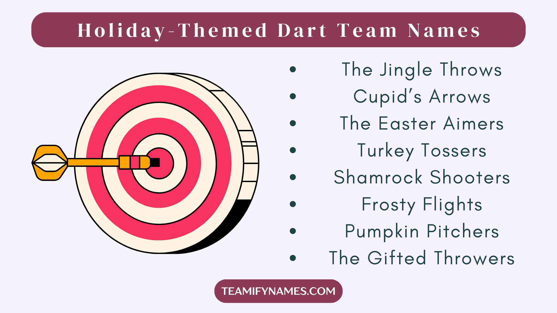 Holiday-Themed Dart Team Names