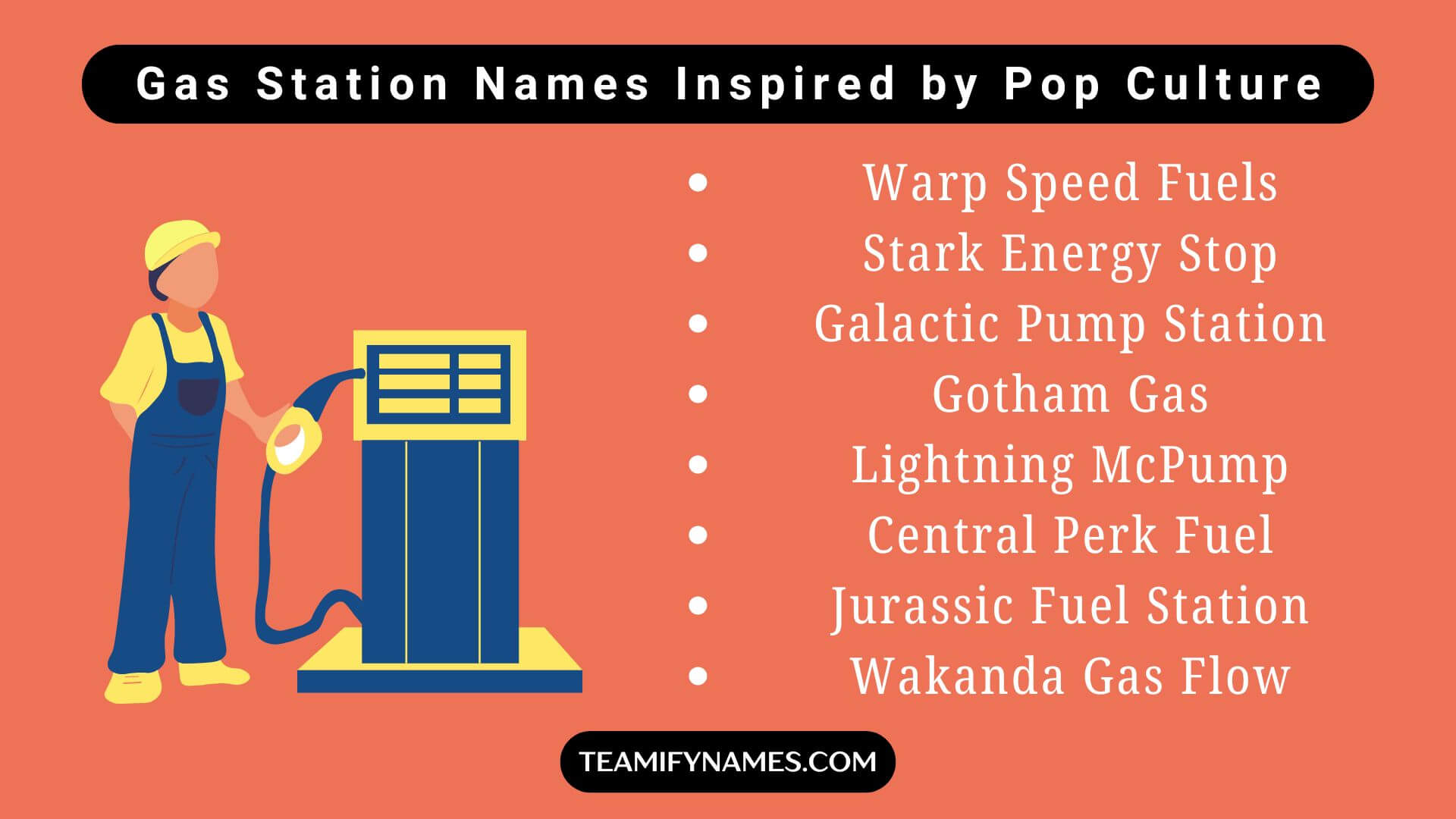 Gas Station Names Inspired by Pop Culture