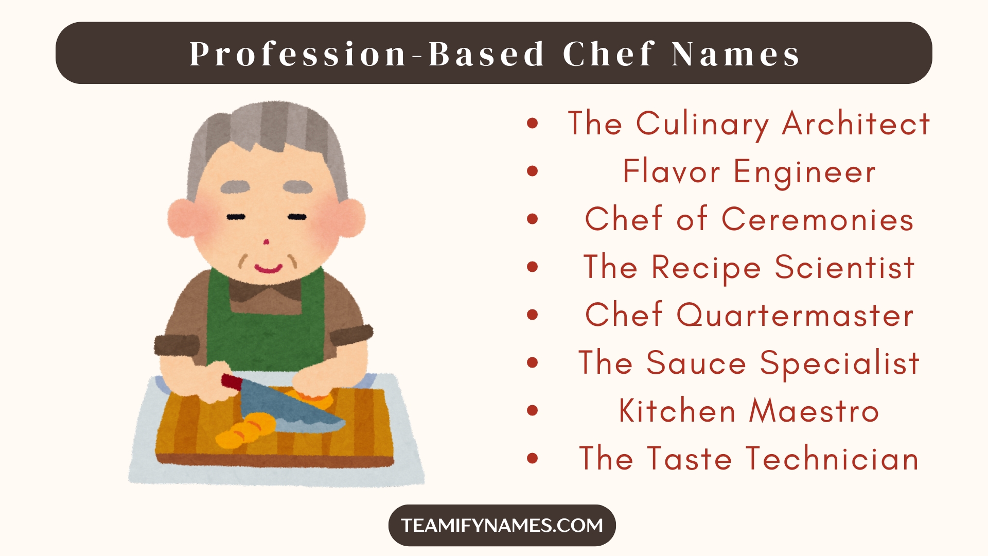 Profession-Based Chef Names