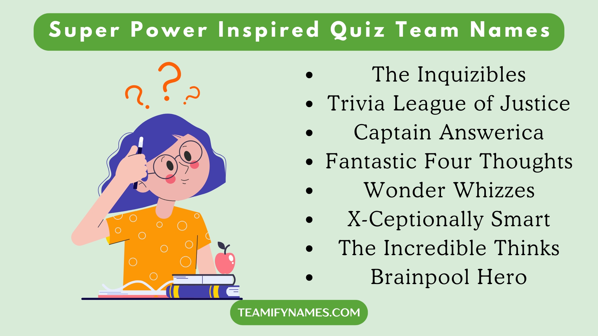 Super Power Inspired Quiz Team Names
