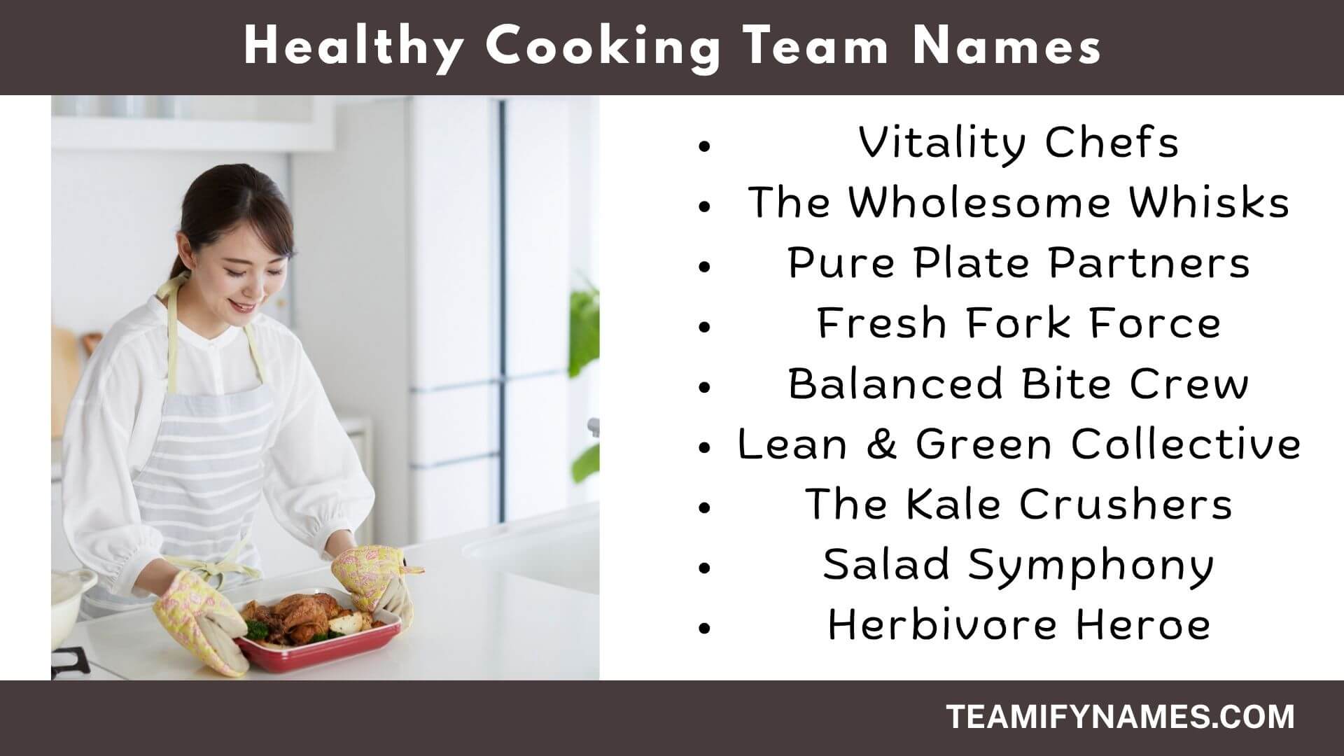 Healthy Cooking Team Names
