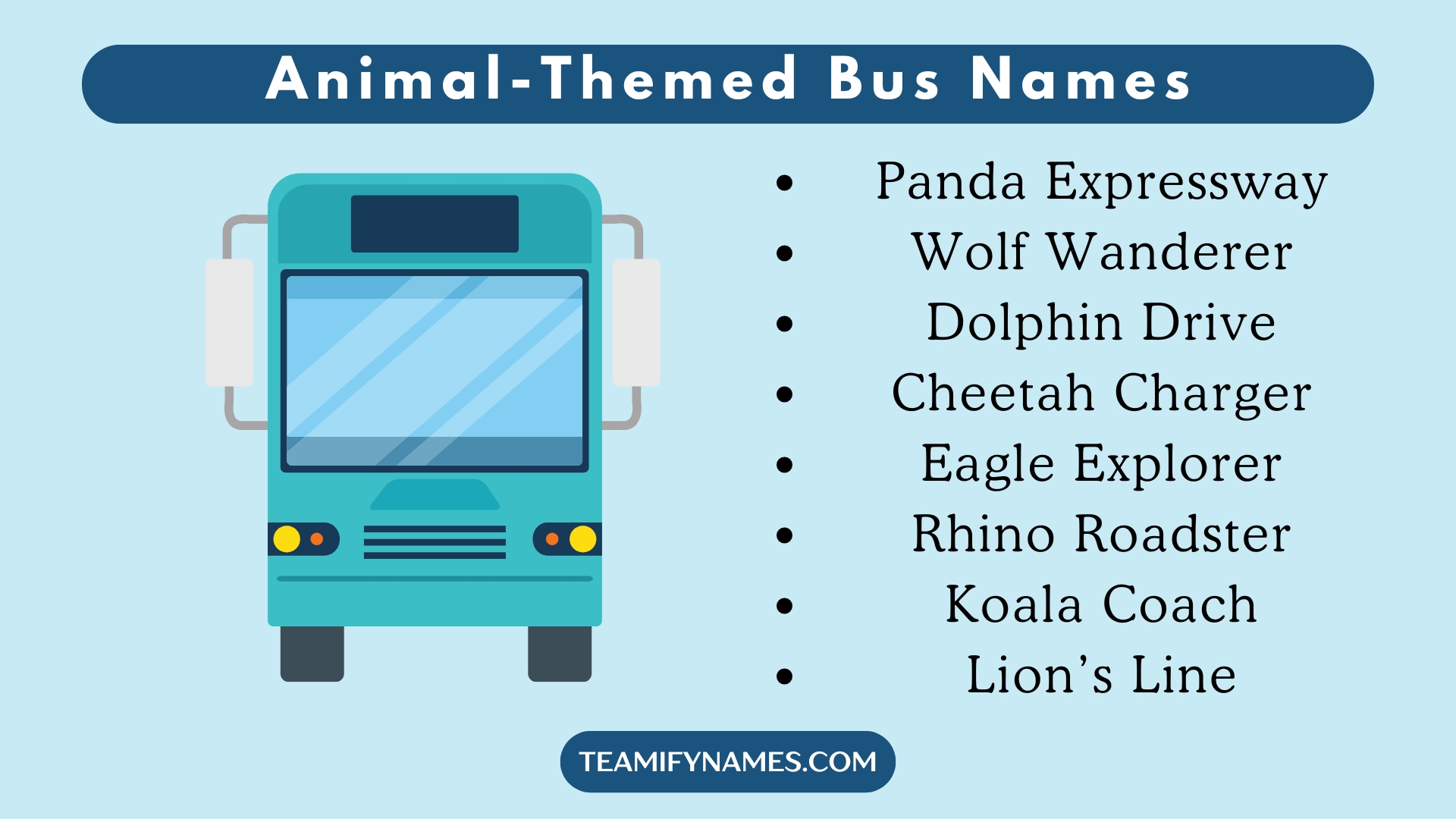 Animal-Themed Bus Names