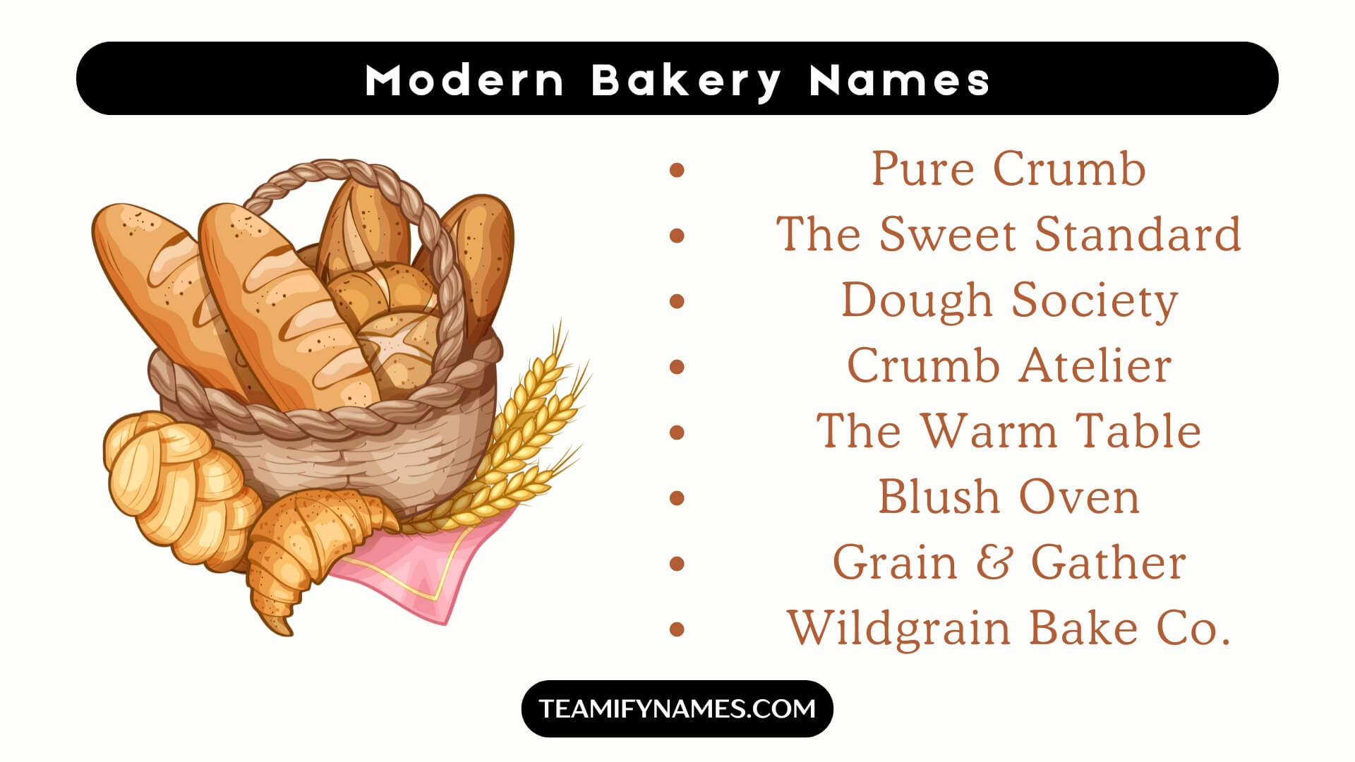 Modern Bakery Names