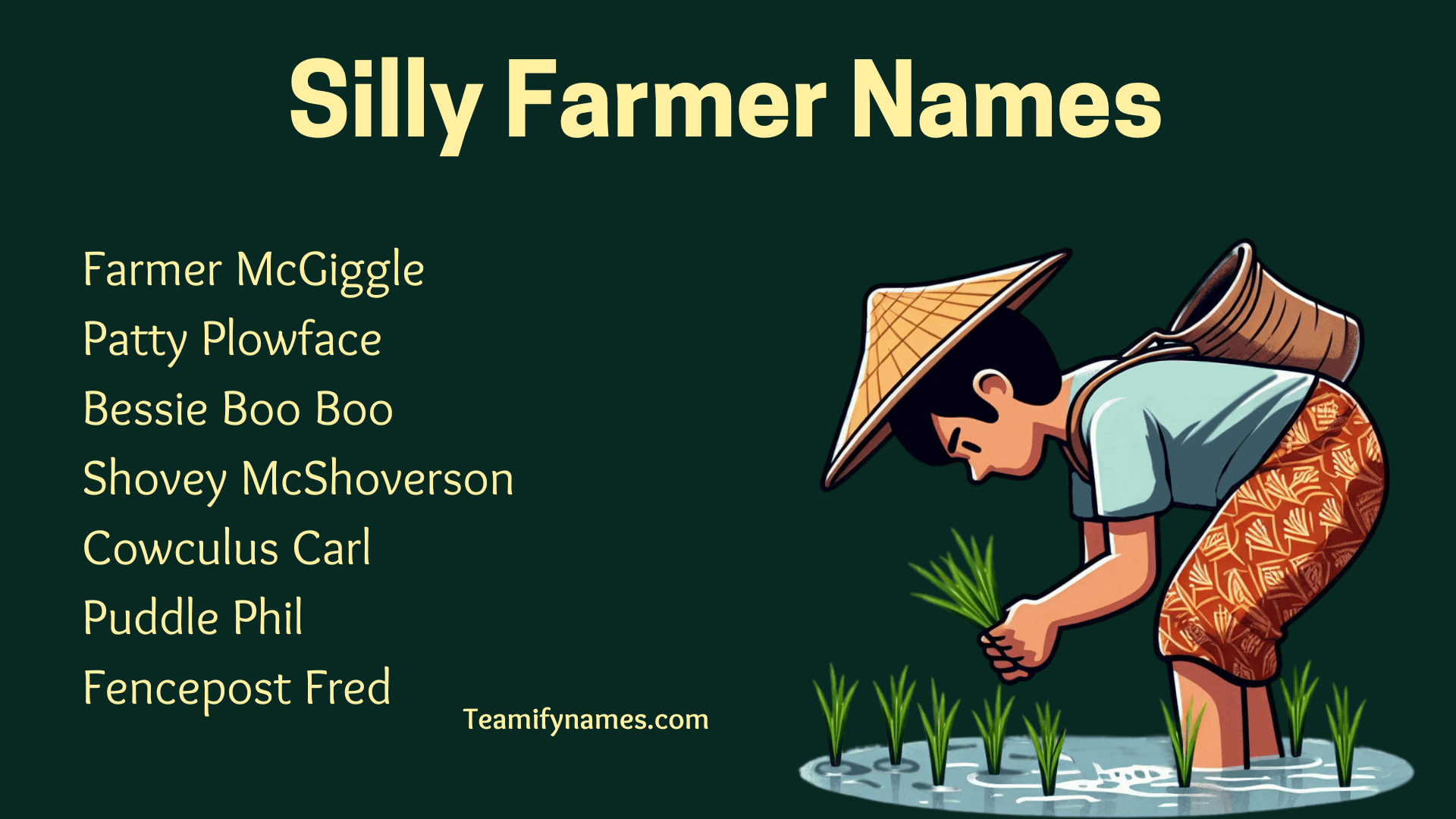 Silly Farmer Names