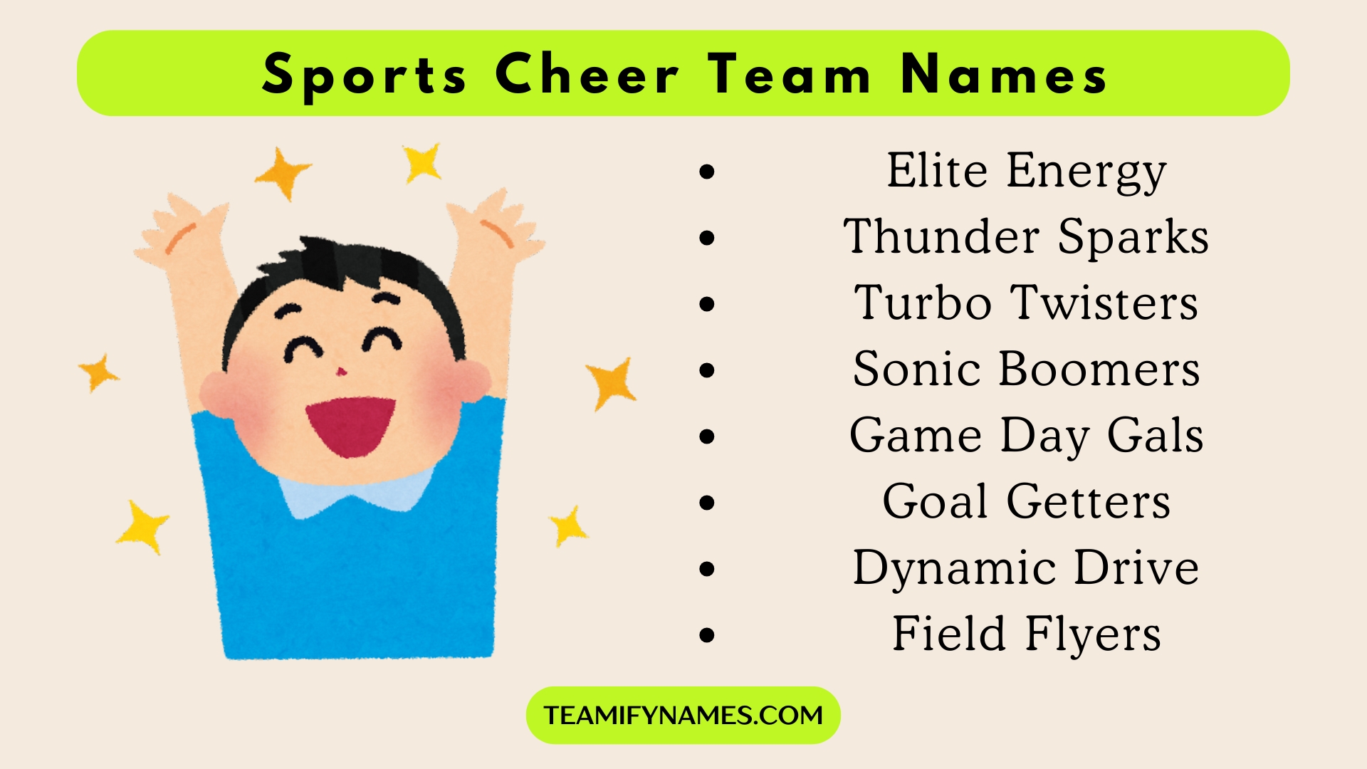 Sports Cheer Team Names