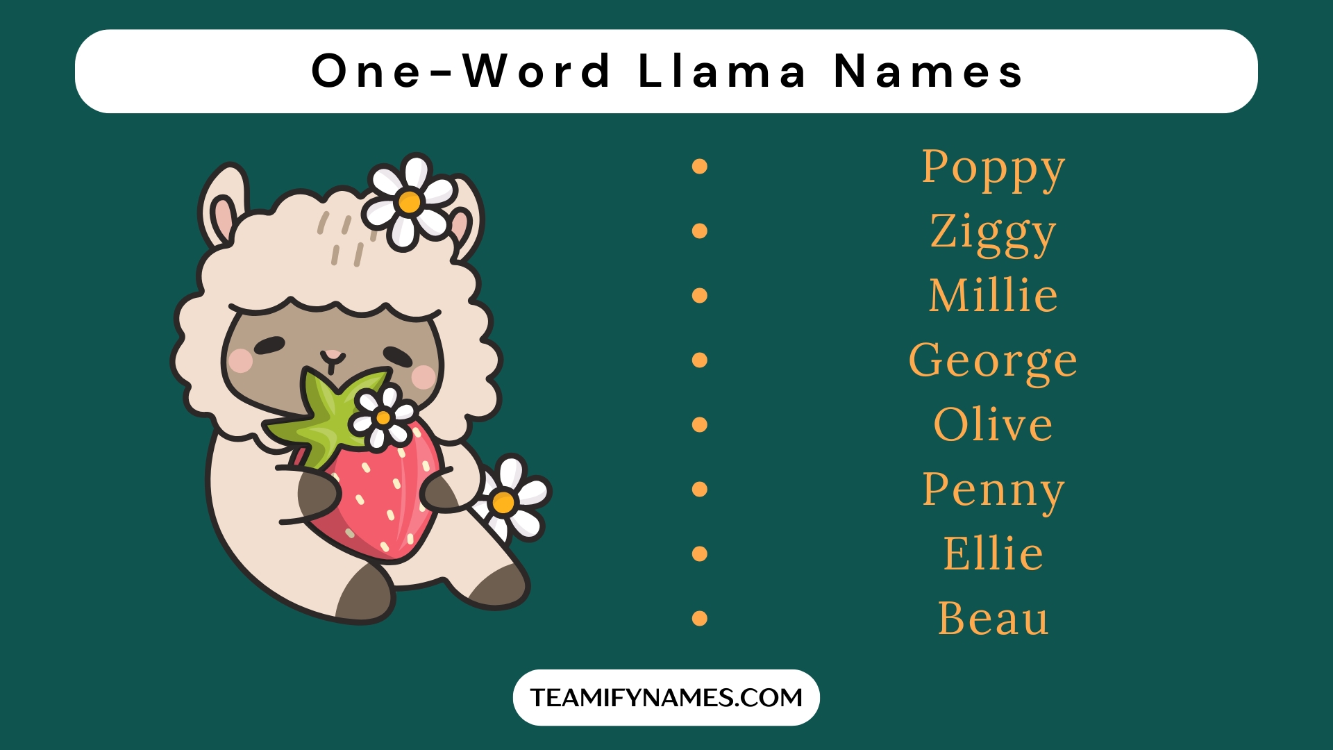One-Word Llama Names