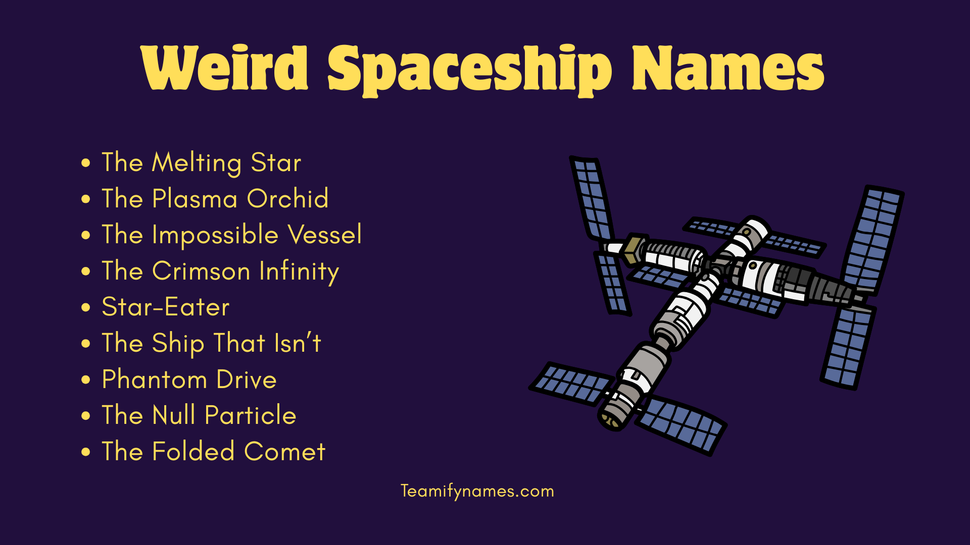 Weird Spaceship Names