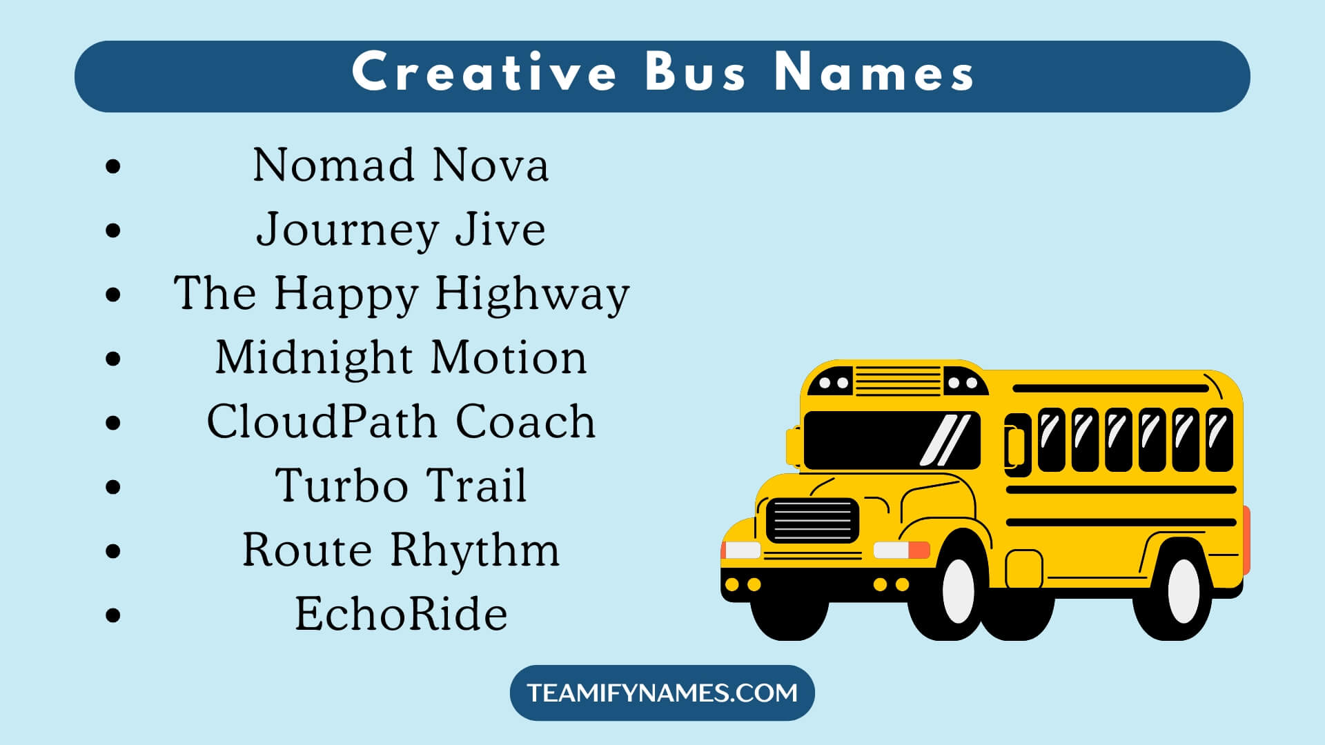 Creative Bus Names