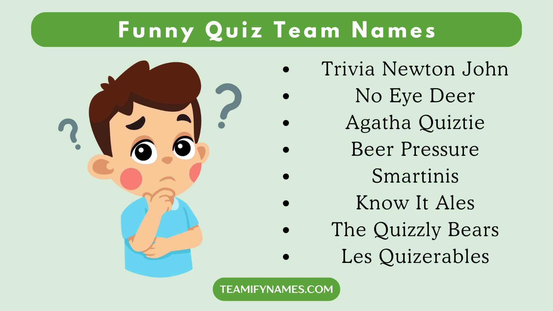 Funny Quiz Team Names