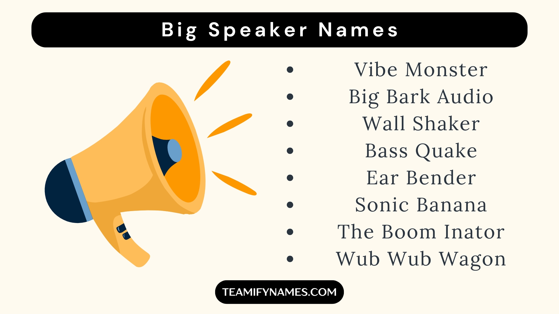 Big Speaker Names