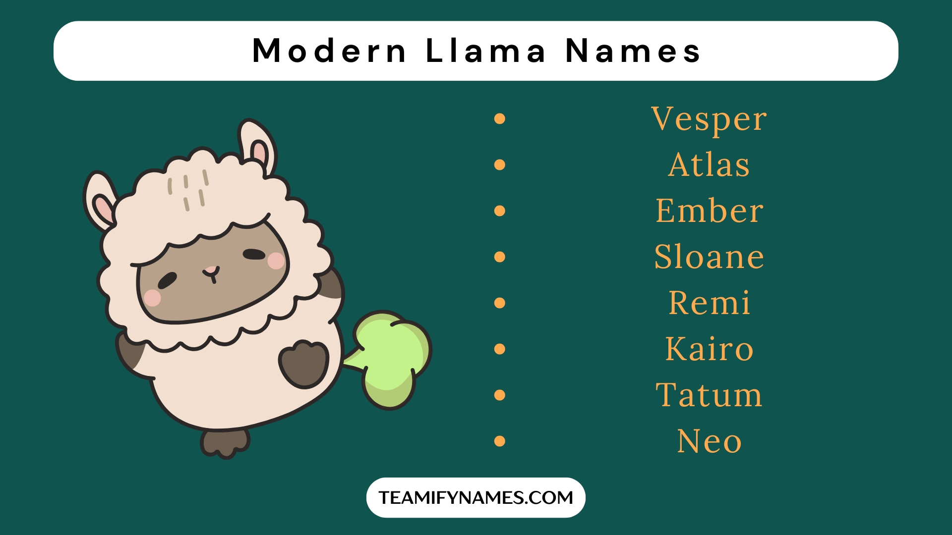 Modern Llama Names