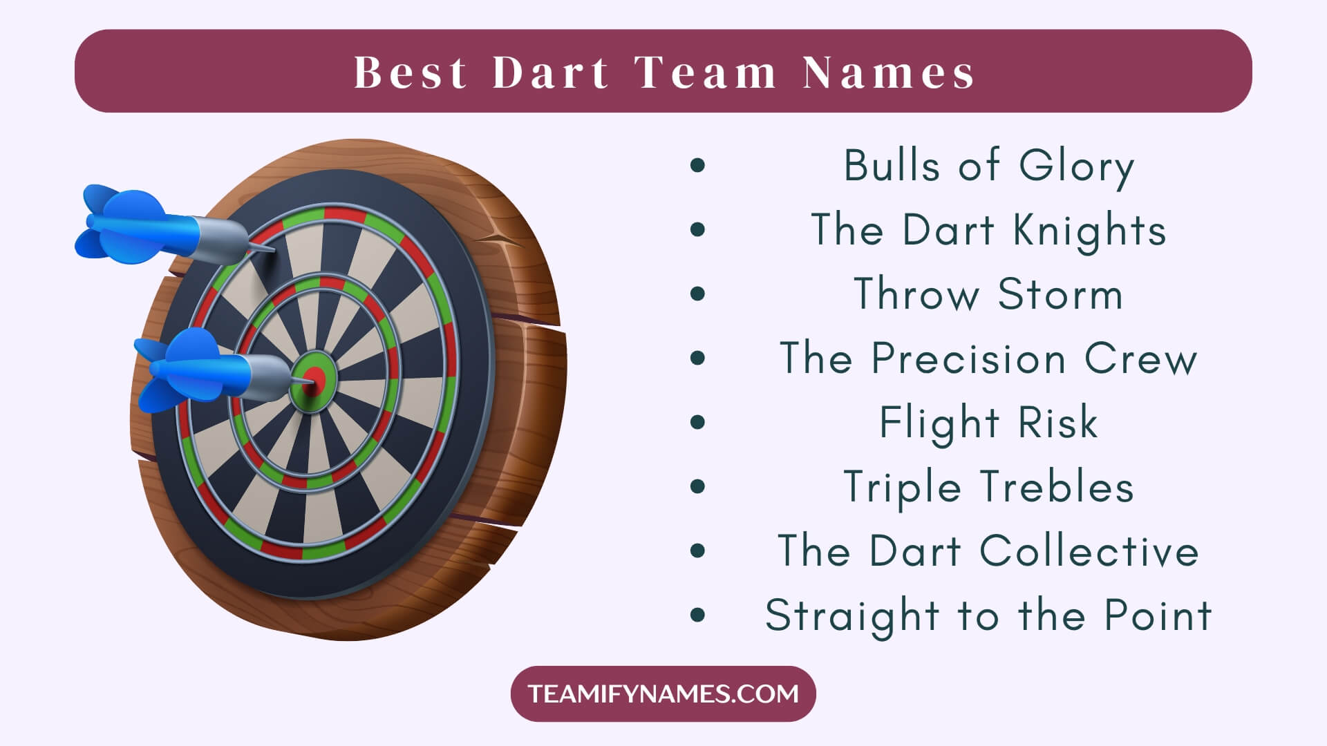 Best Dart Team Names