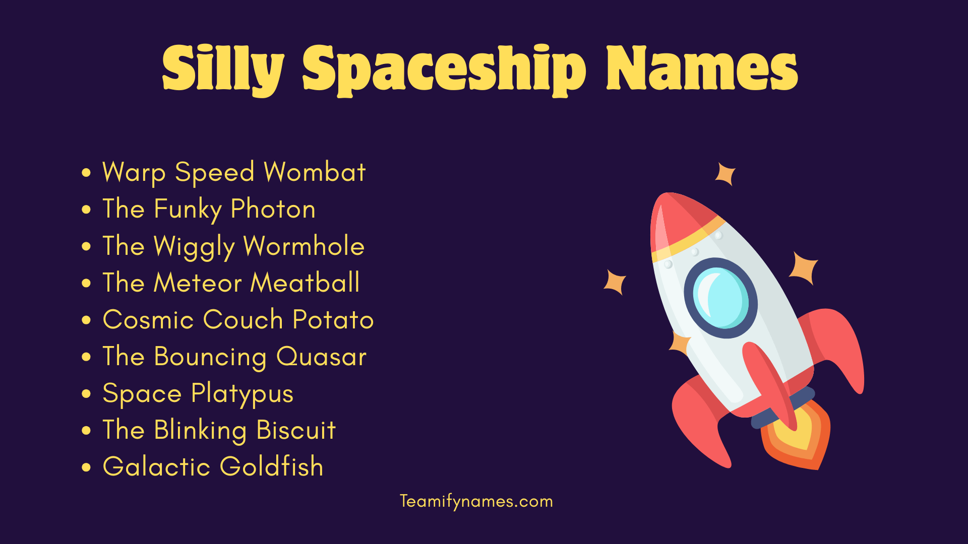 Silly Spaceship Names