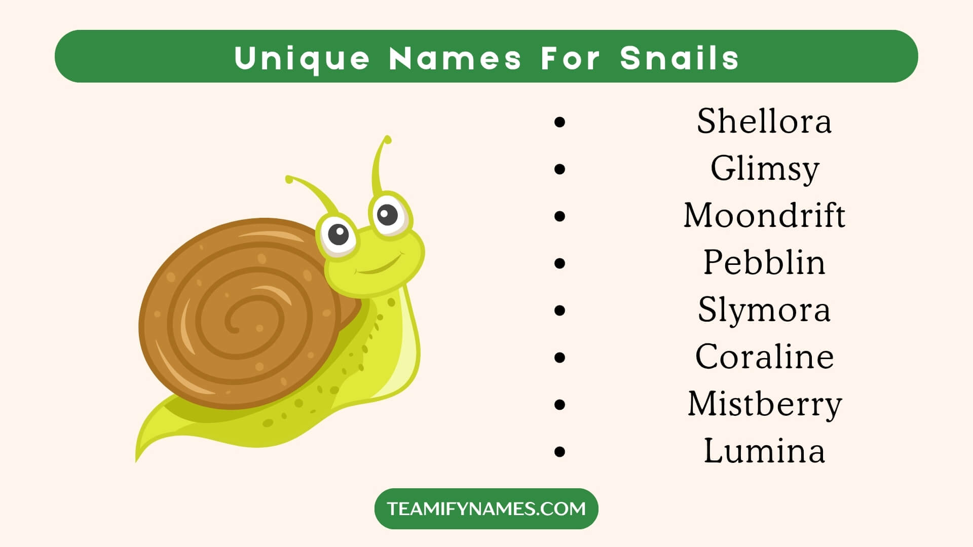 Unique Names For Snails