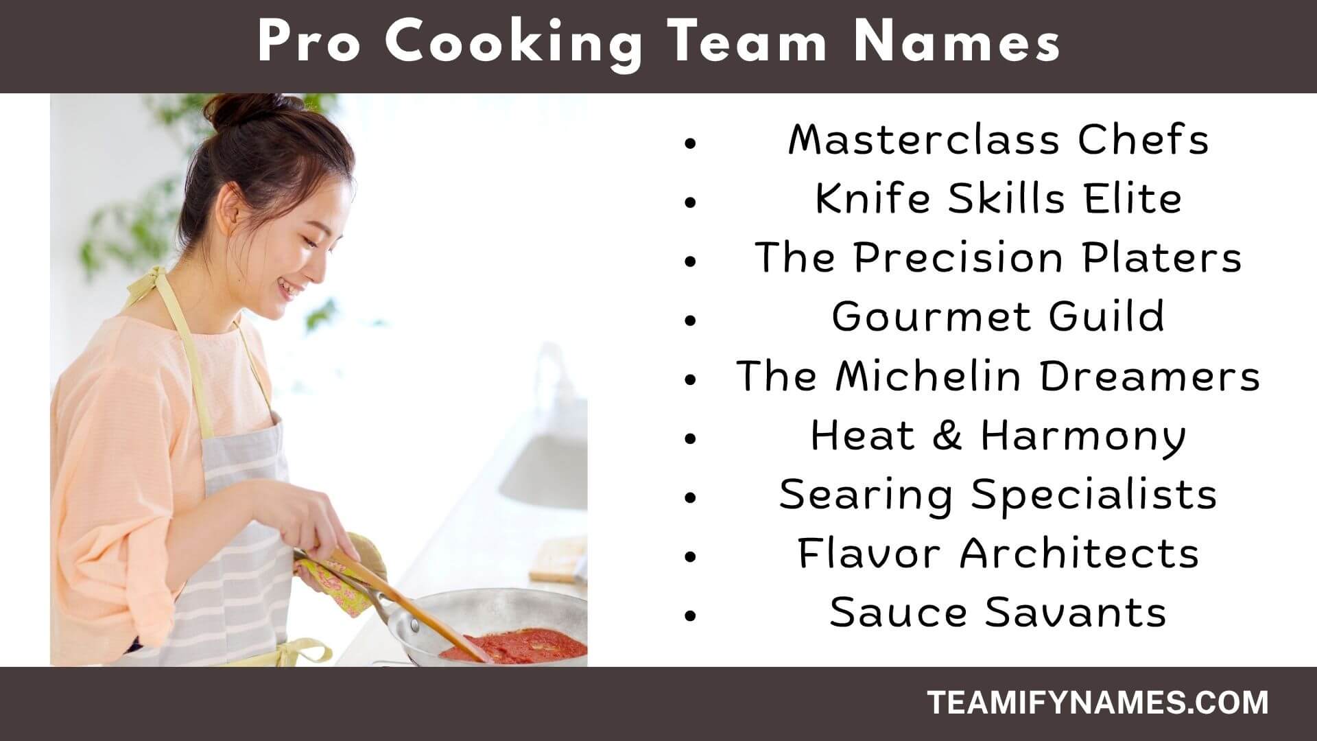 Pro Cooking Team Names