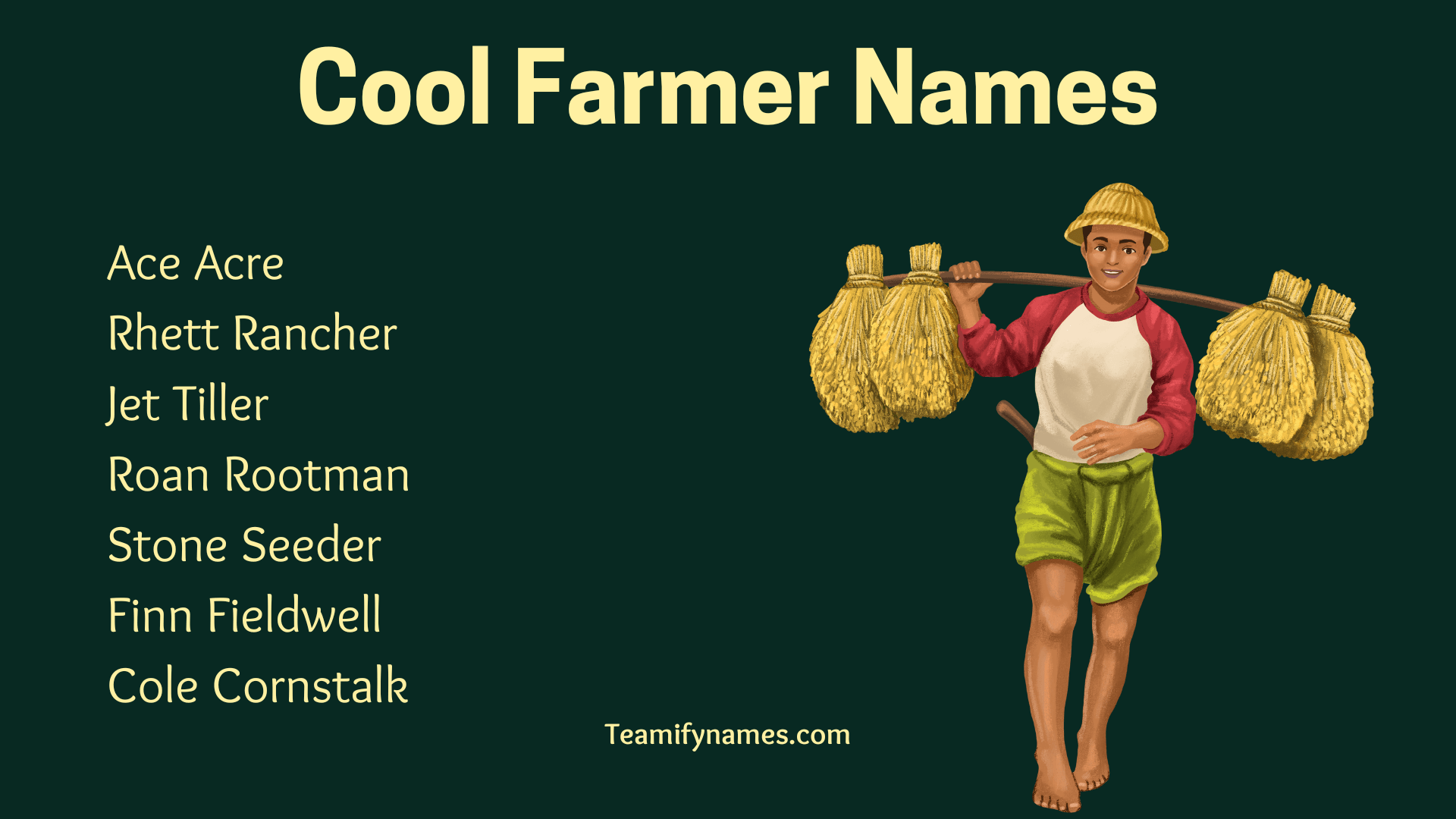 Cool Farmer Names