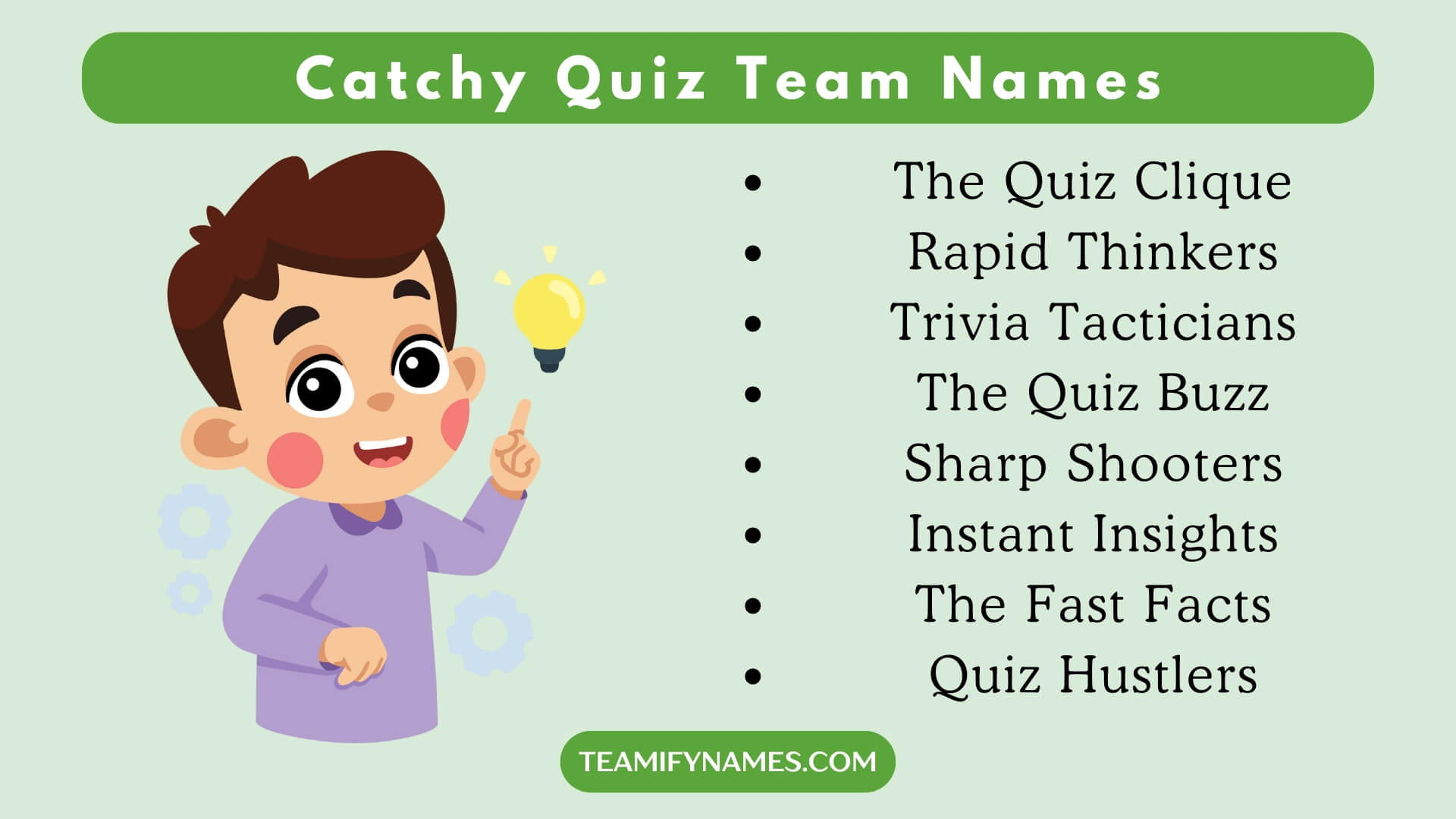 Catchy Quiz Team Names