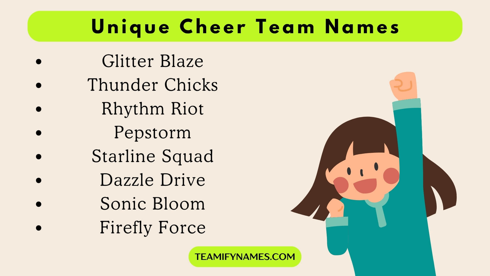 Unique Cheer Team Names