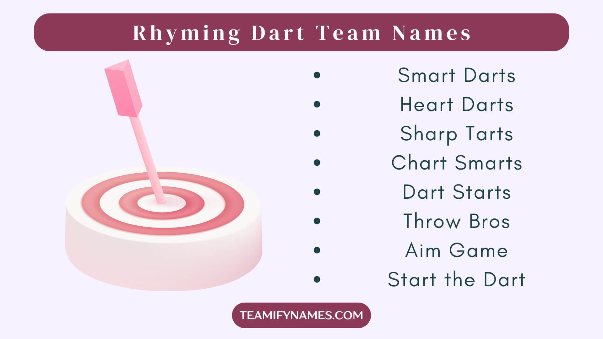Rhyming Dart Team Names
