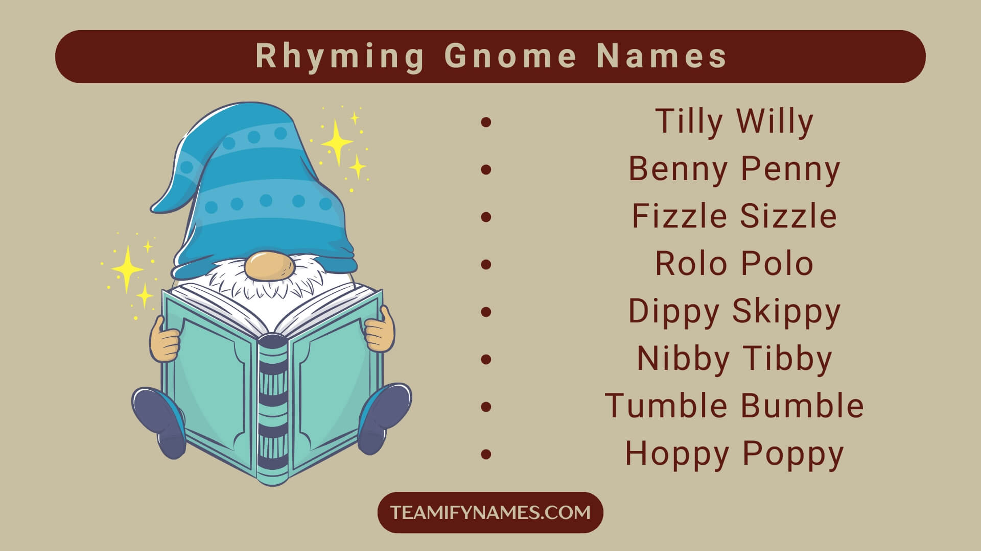 Rhyming Gnome Names