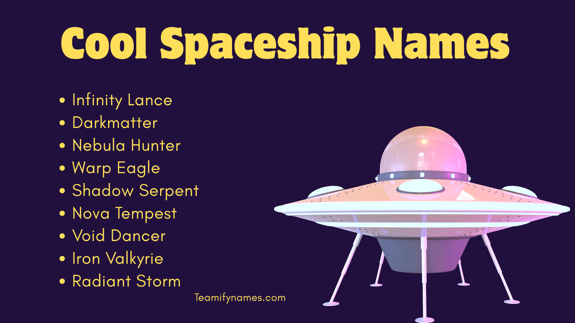 Cool Spaceship Names