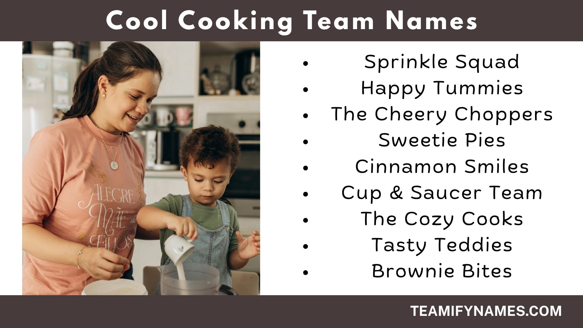 Cool Cooking Team Names