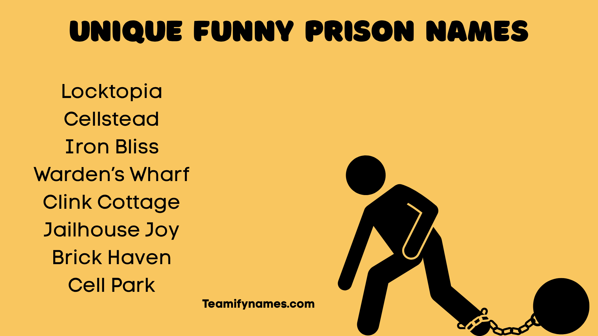 Unique Funny Prison Names
