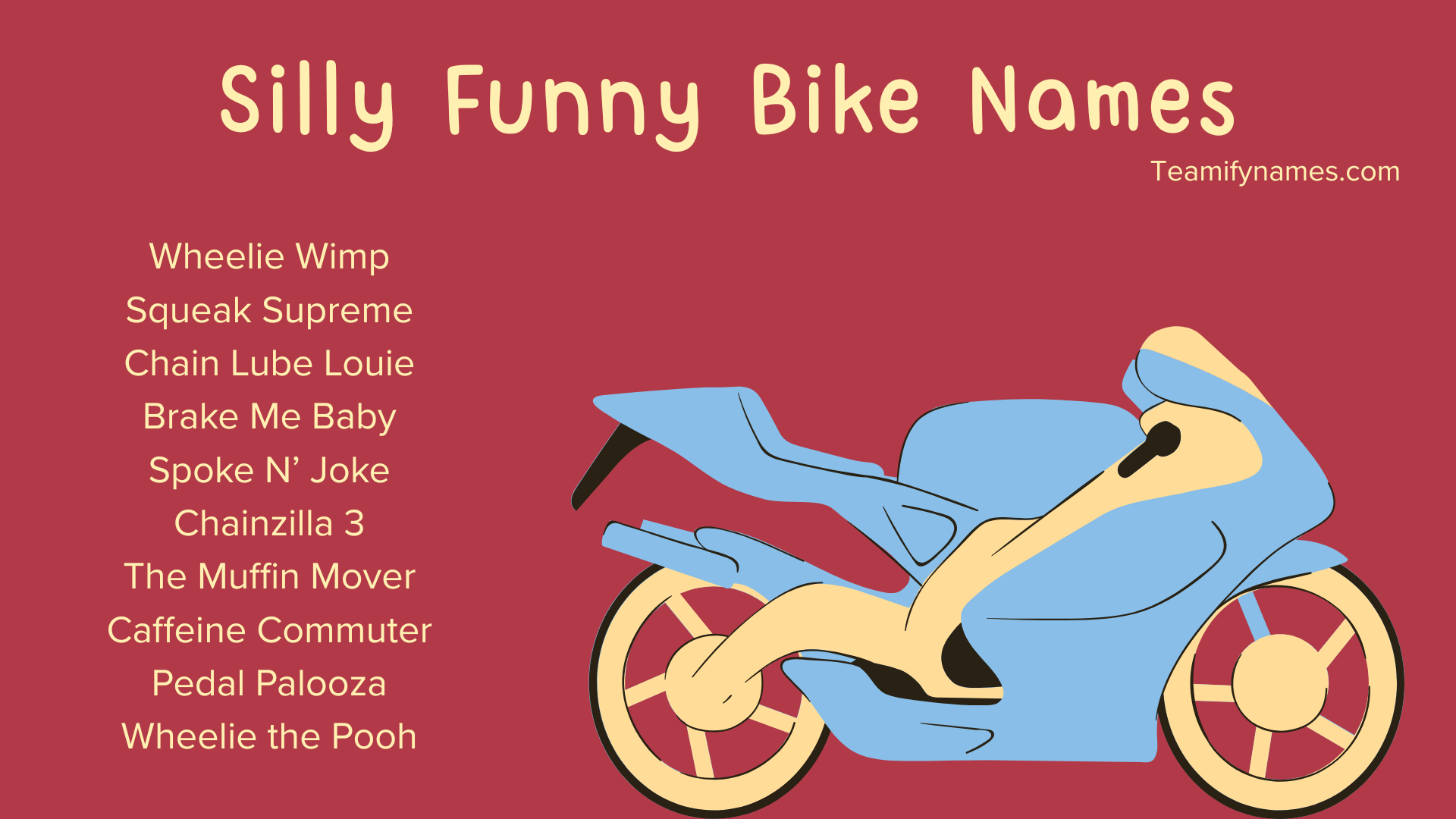Silly Funny Bike Names