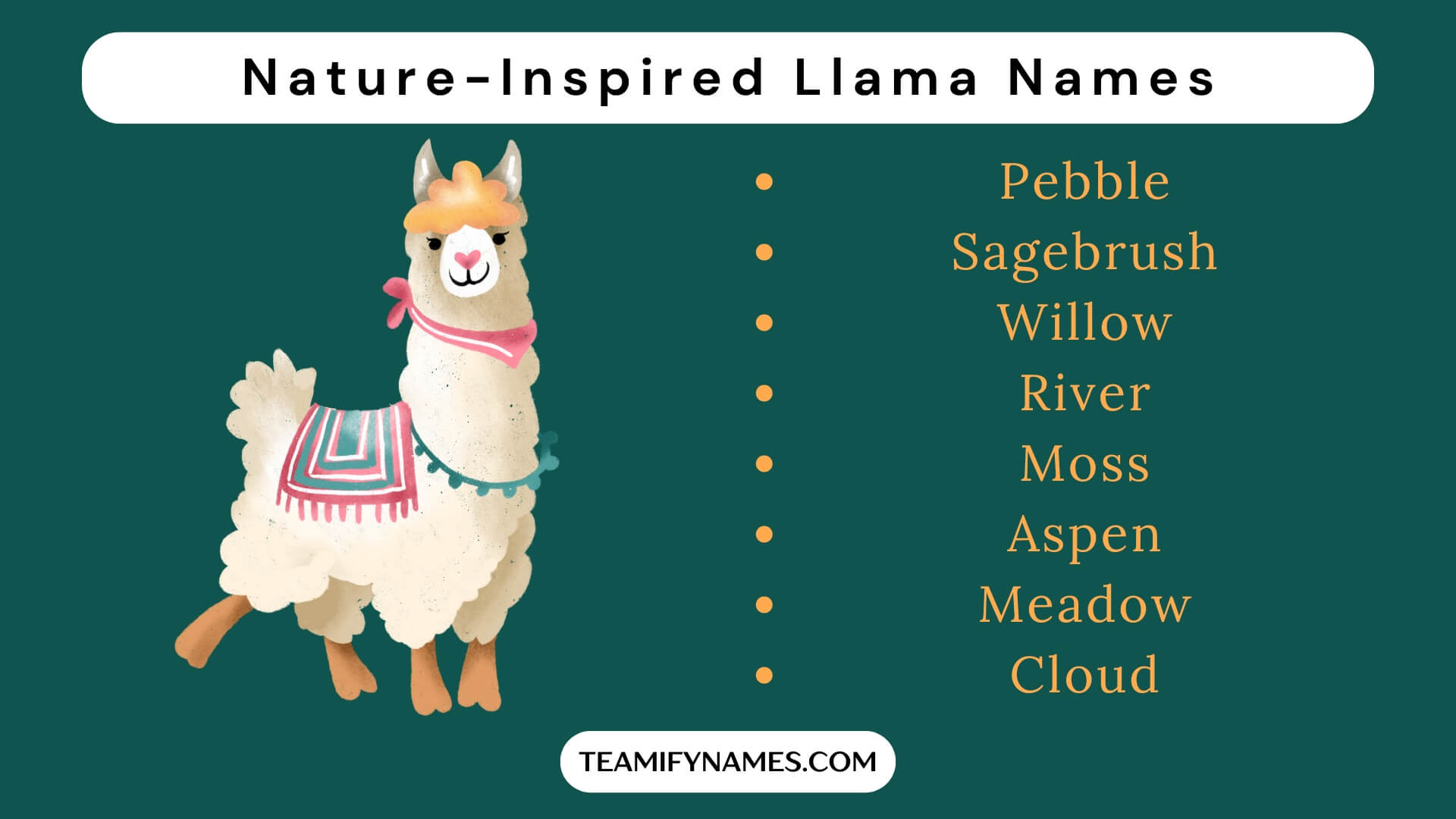 Nature-Inspired Llama Names